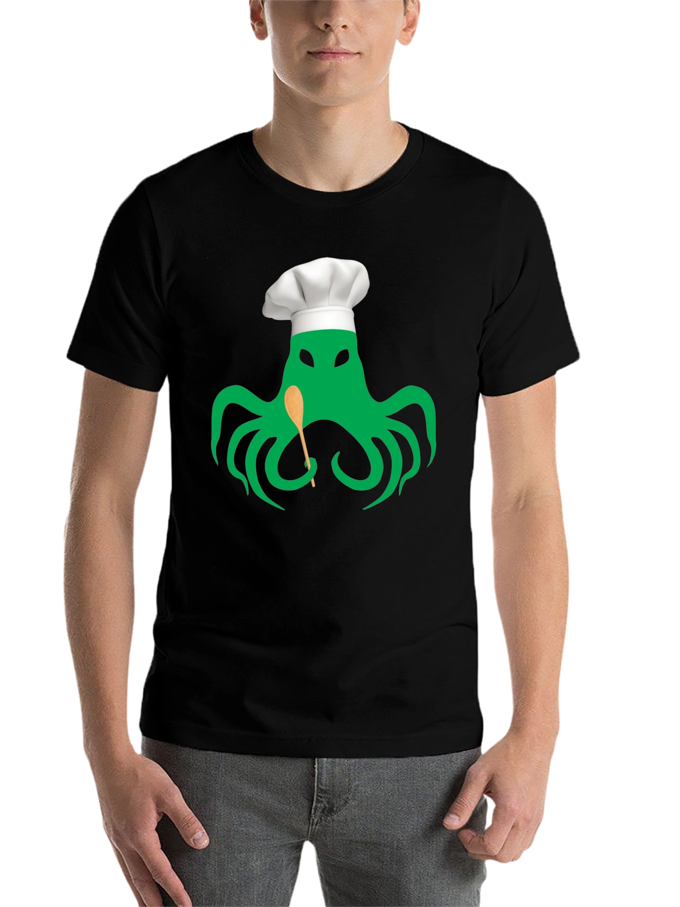 Black Chefthulhu Black Graphic Tee - Tentacle Culinary Master view 7