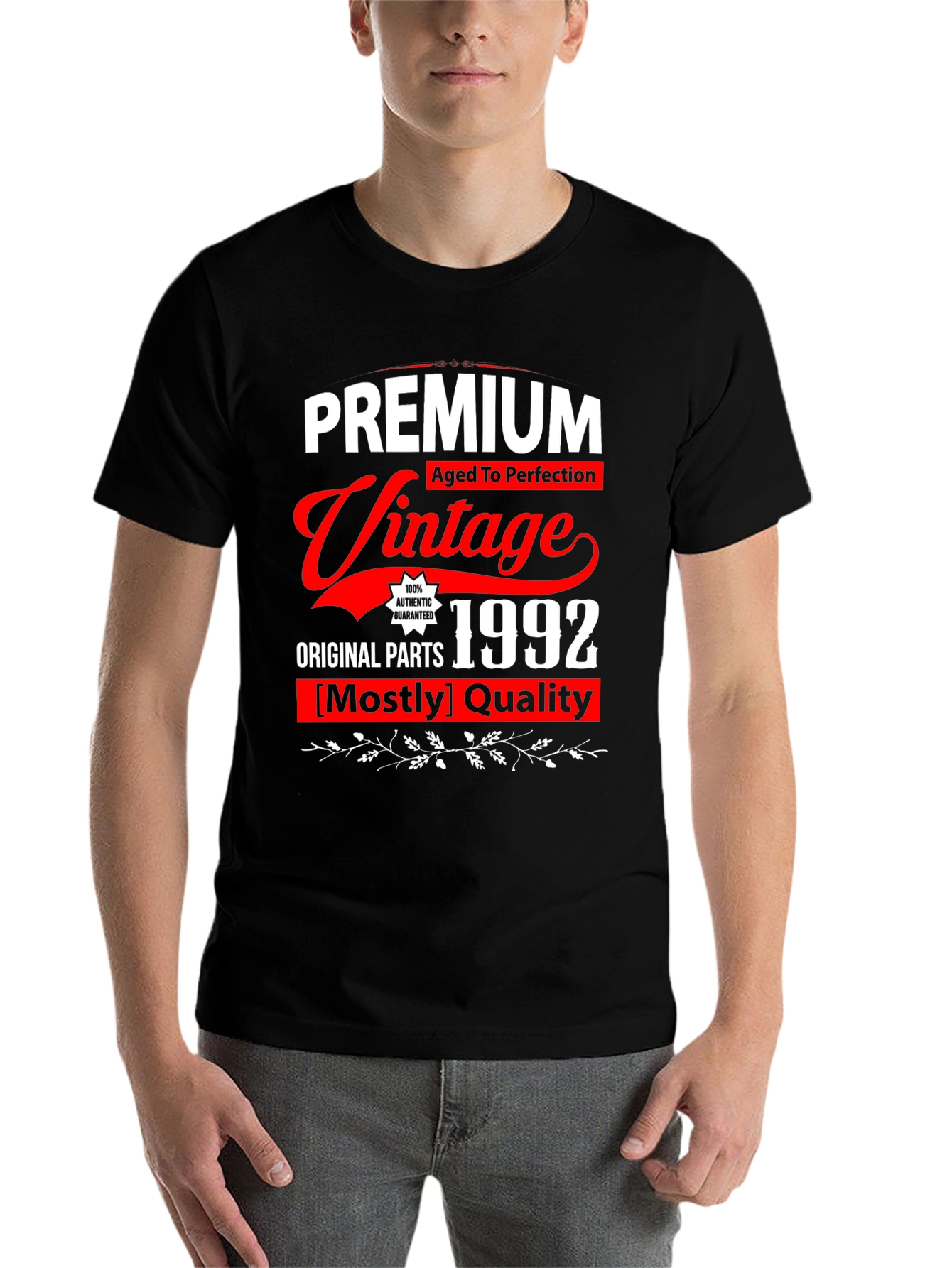 Black Premium Vintage 1992 T-Shirt view 7
