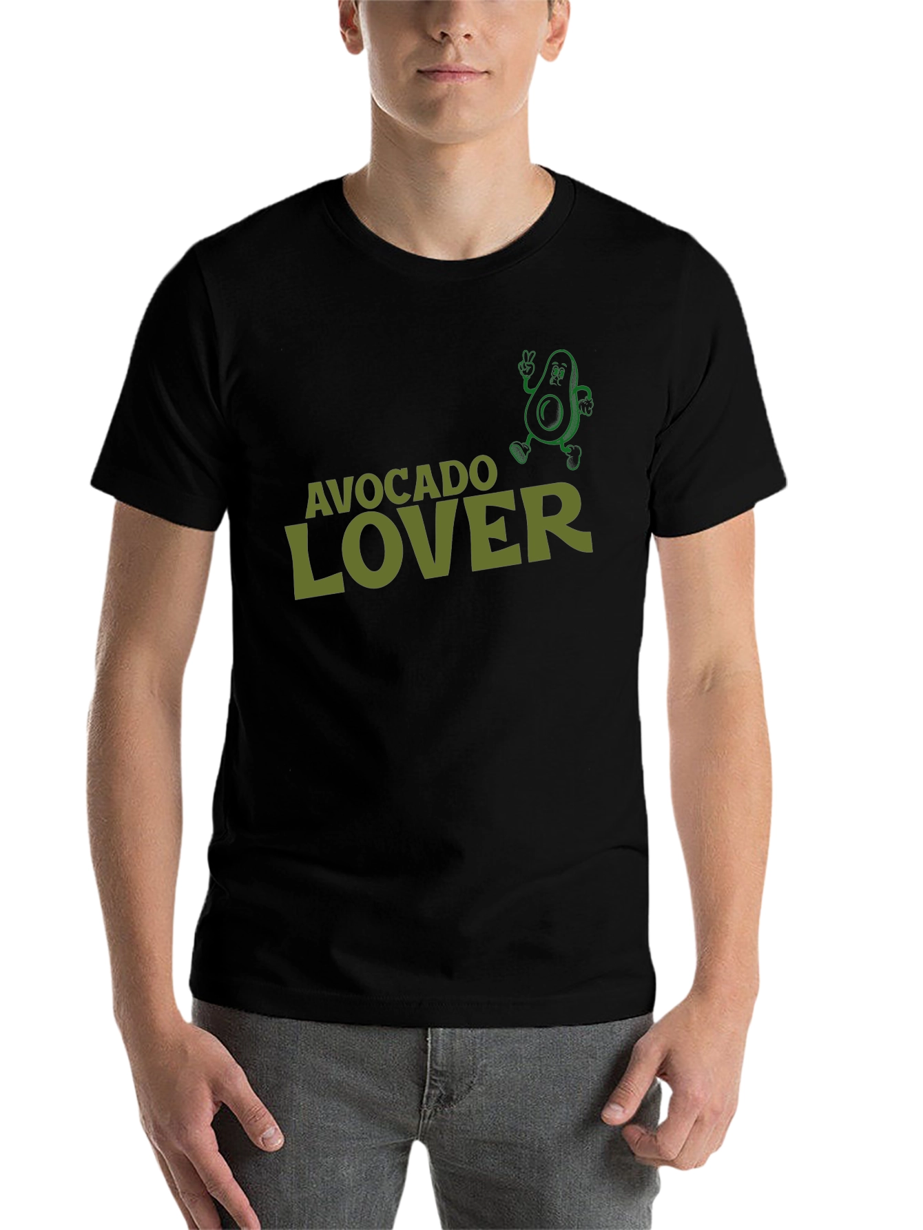 Black Avocado Lover T-Shirt Funny Avocado Graphic Tee view 7