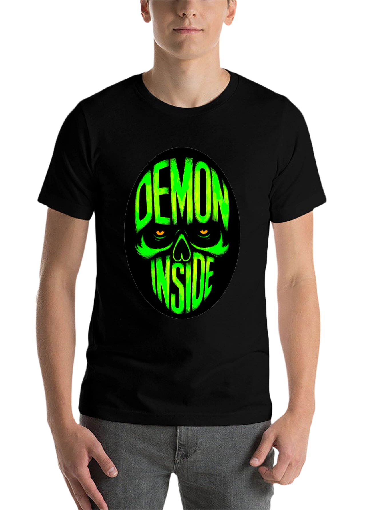 Black Demon Inside Graphic Tee - Black view 7
