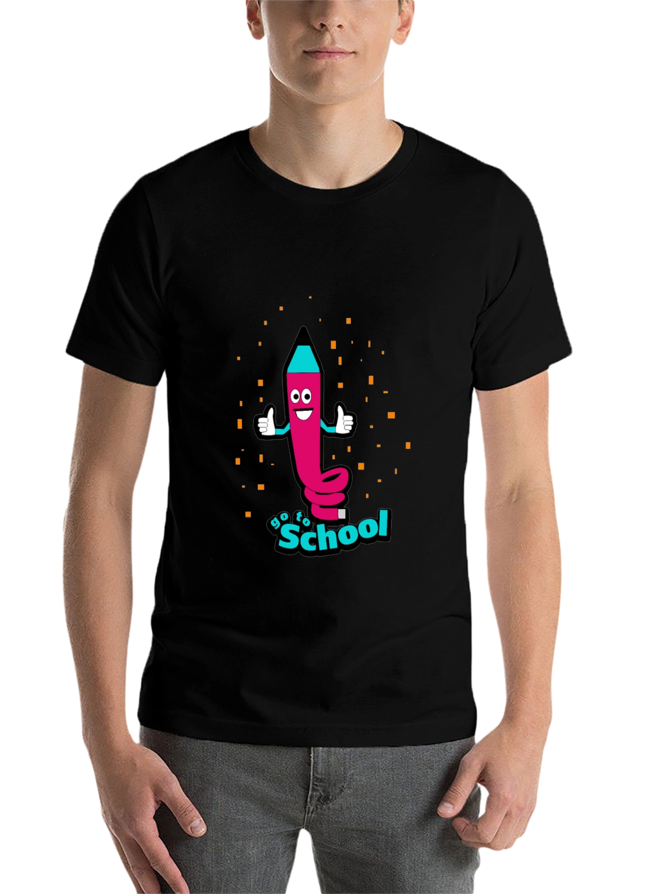 Go To School Pencil Graphic Tee - 7