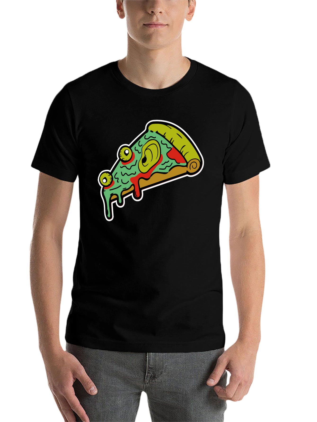 Pizza Monster Graphic Tee - Black - 7