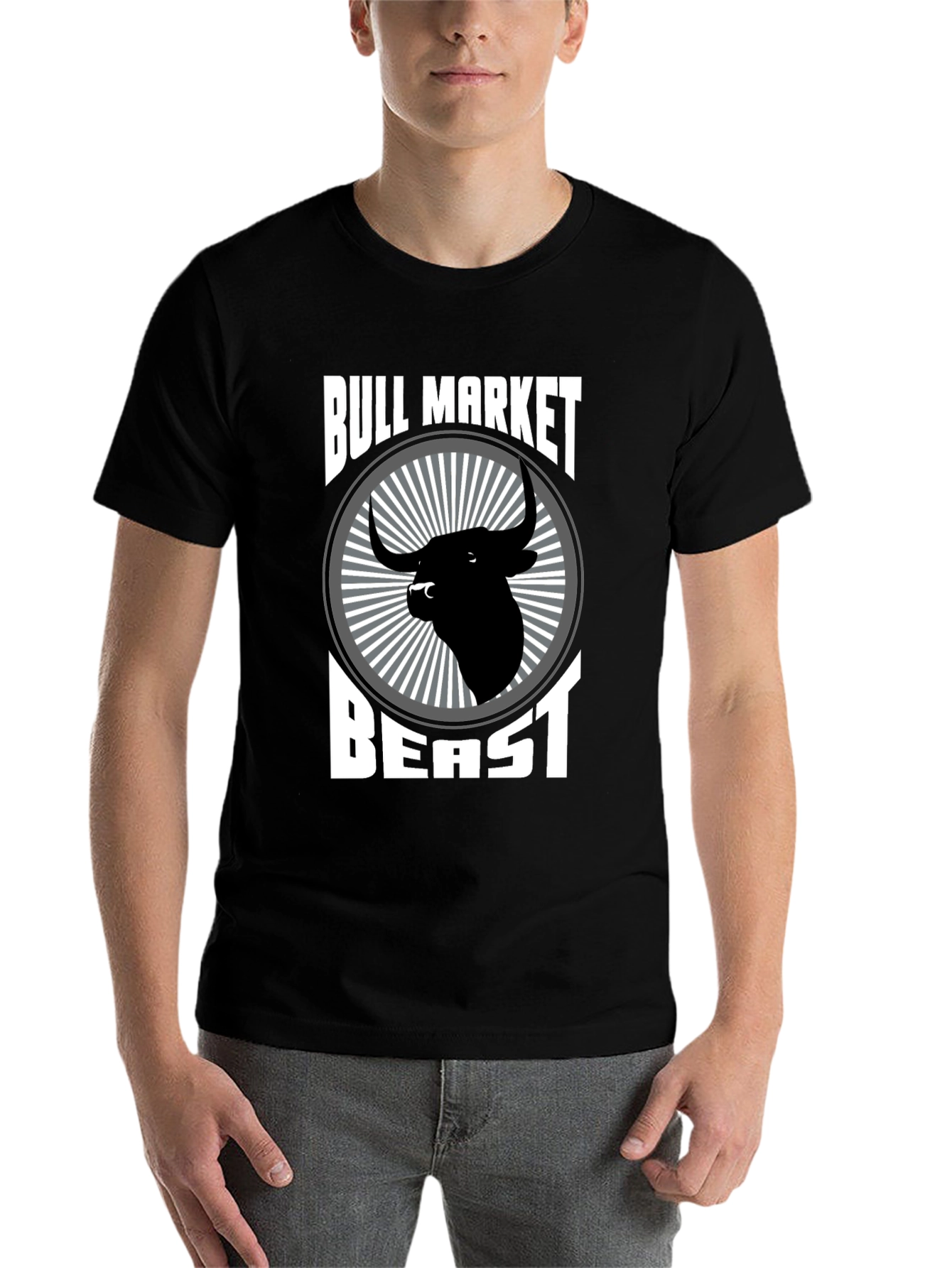 Black Bull Market Beast T-Shirt - Black Graphic Tee view 7