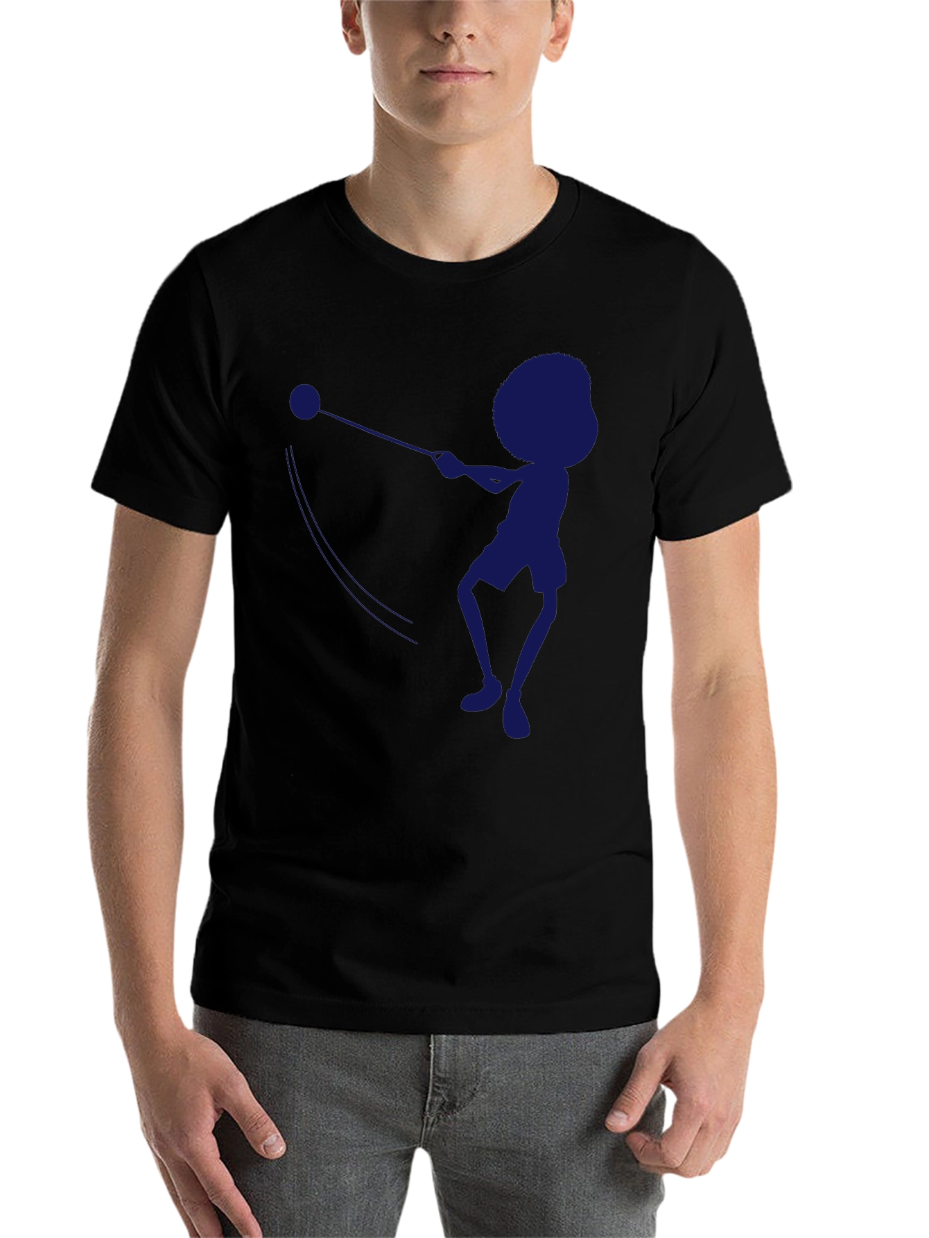 Black Hammer Throw Silhouette T-Shirt view 7