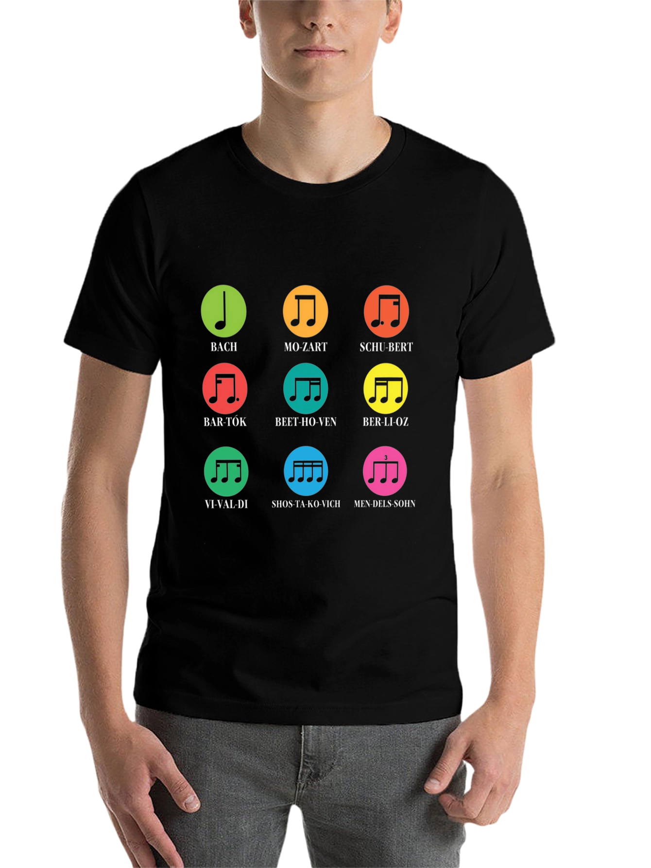 Black Musical Composer T-Shirt | Bach, Mozart, Beethoven & More view 7