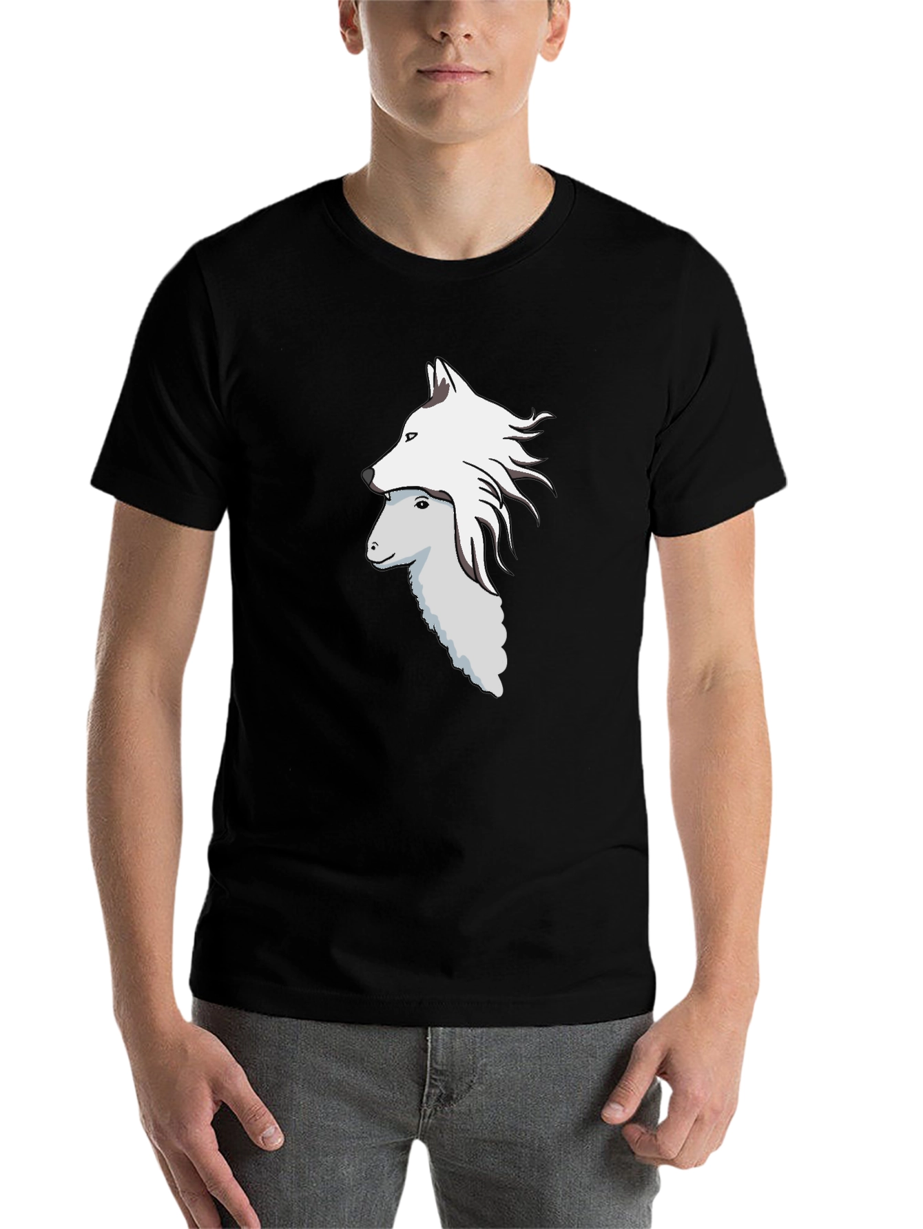 Black Wolf in Sheep's Clothing Graphic Tee view 7
