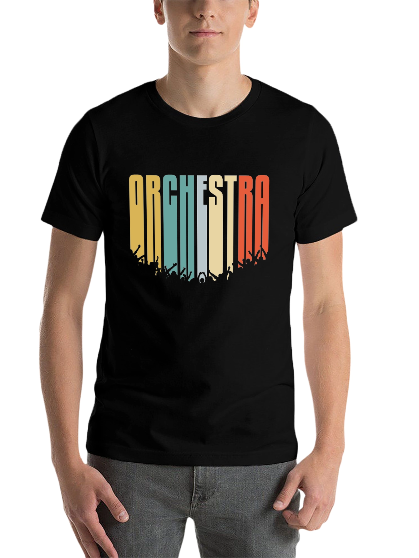 Black Orchestra Retro Graphic T-Shirt view 7