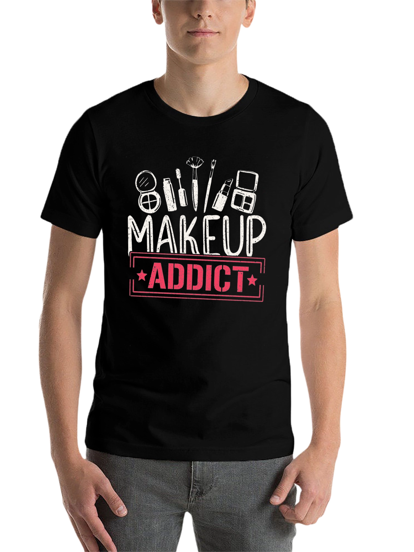 Makeup Addict Graphic T-Shirt - Stylish Casual Wear - 7