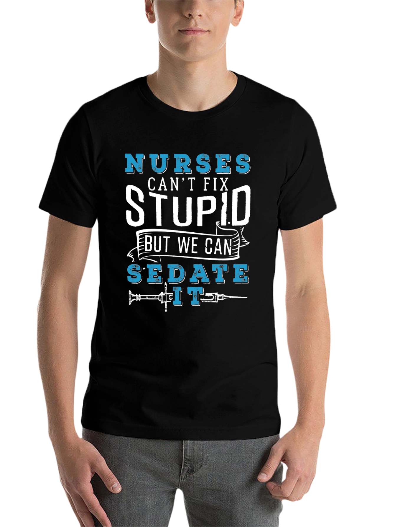 Black Nurses Can't Fix Stupid T-Shirt view 7