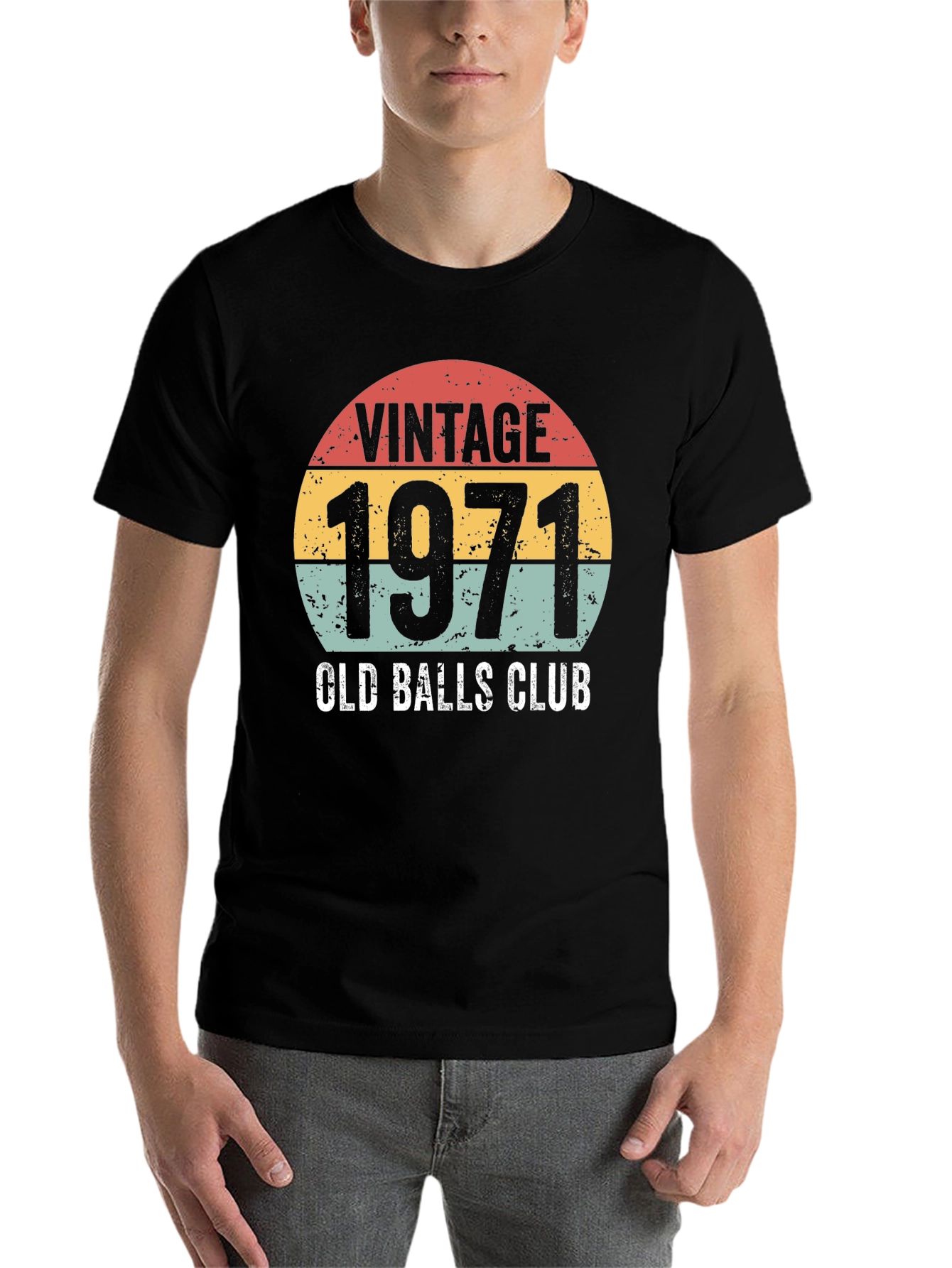 Black Vintage 1971 Old Balls Club T-Shirt view 7