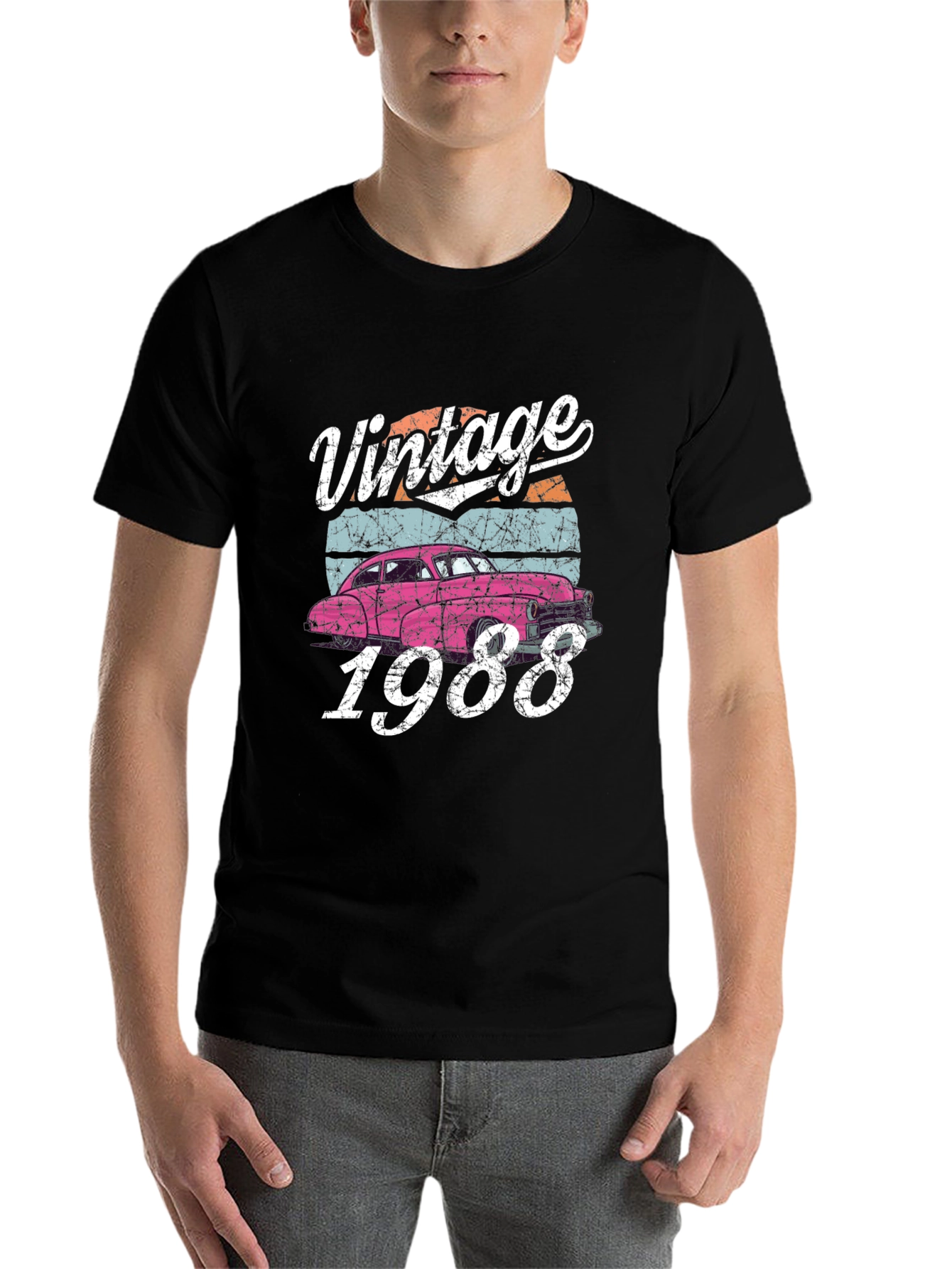 Vintage 1988 Car Graphic Tee - 7