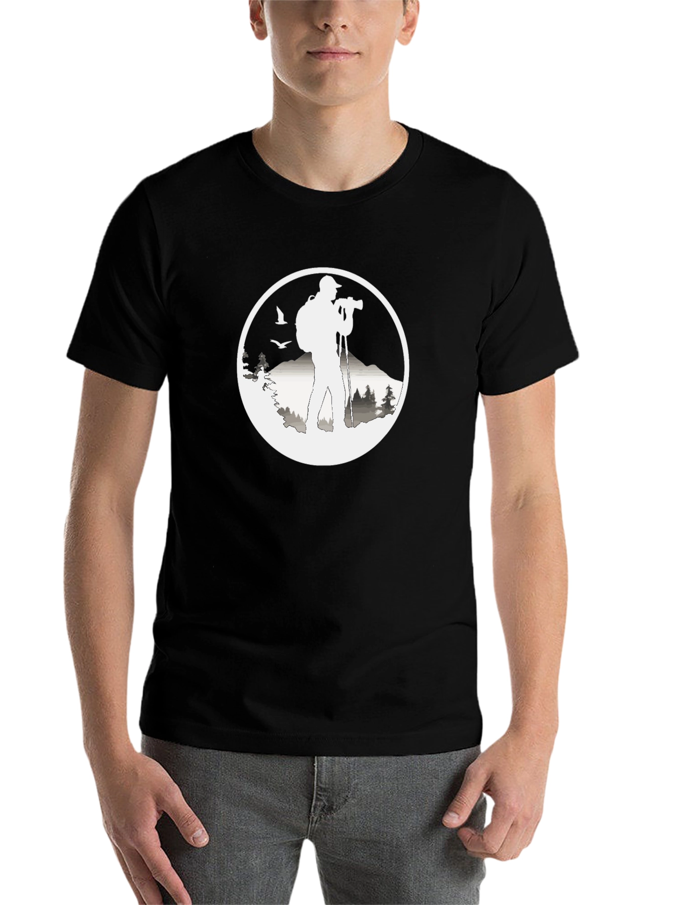Black Nature Photographer Graphic Tee view 7