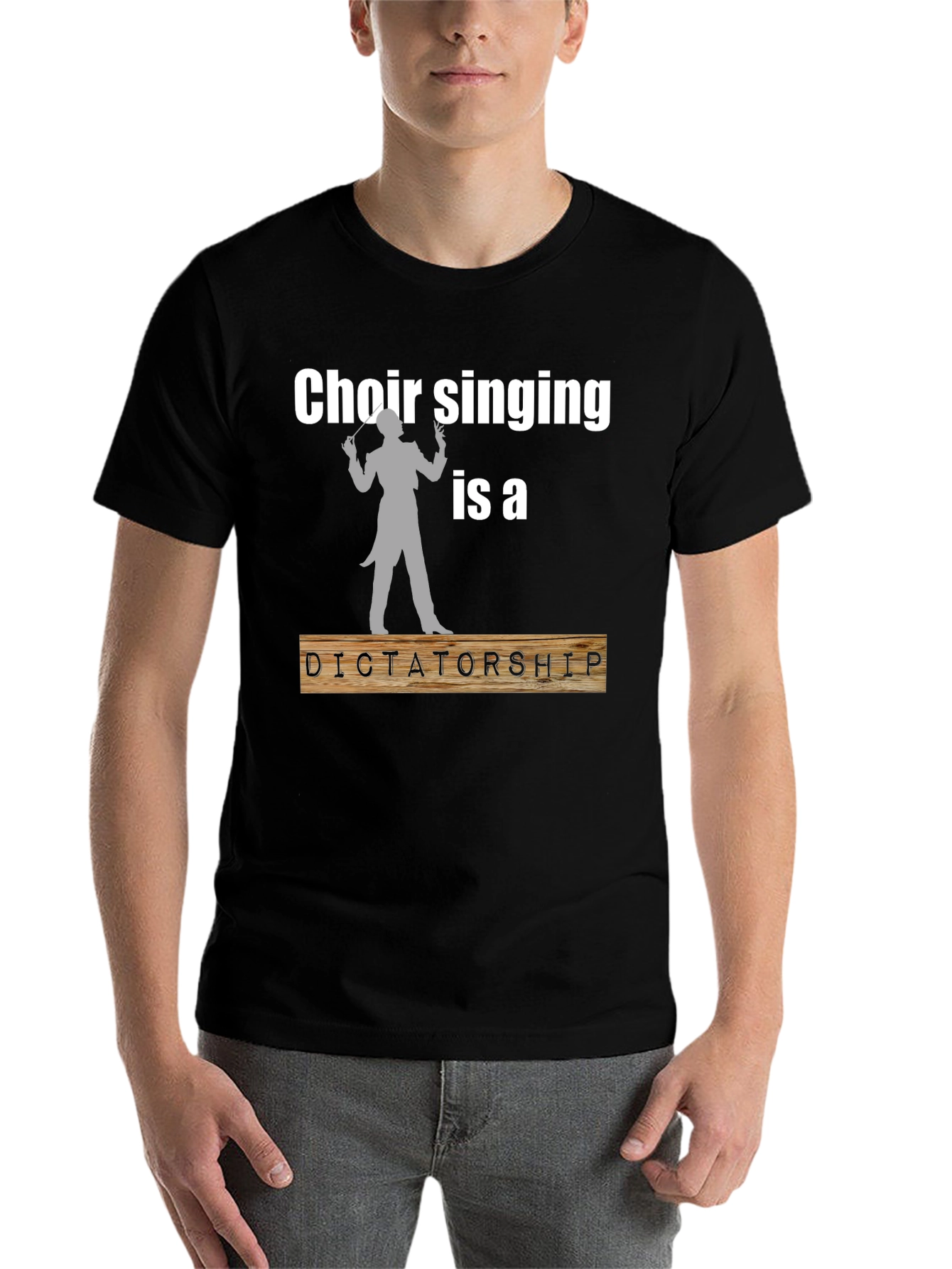 Black Choir Singing is a Dictatorship T-Shirt view 7