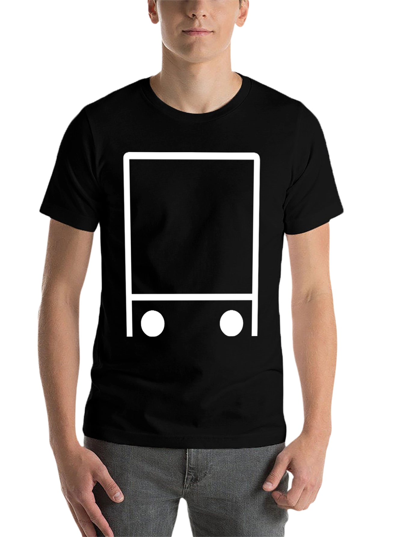 Abstract Bus Graphic Tee - Modern Style - 7