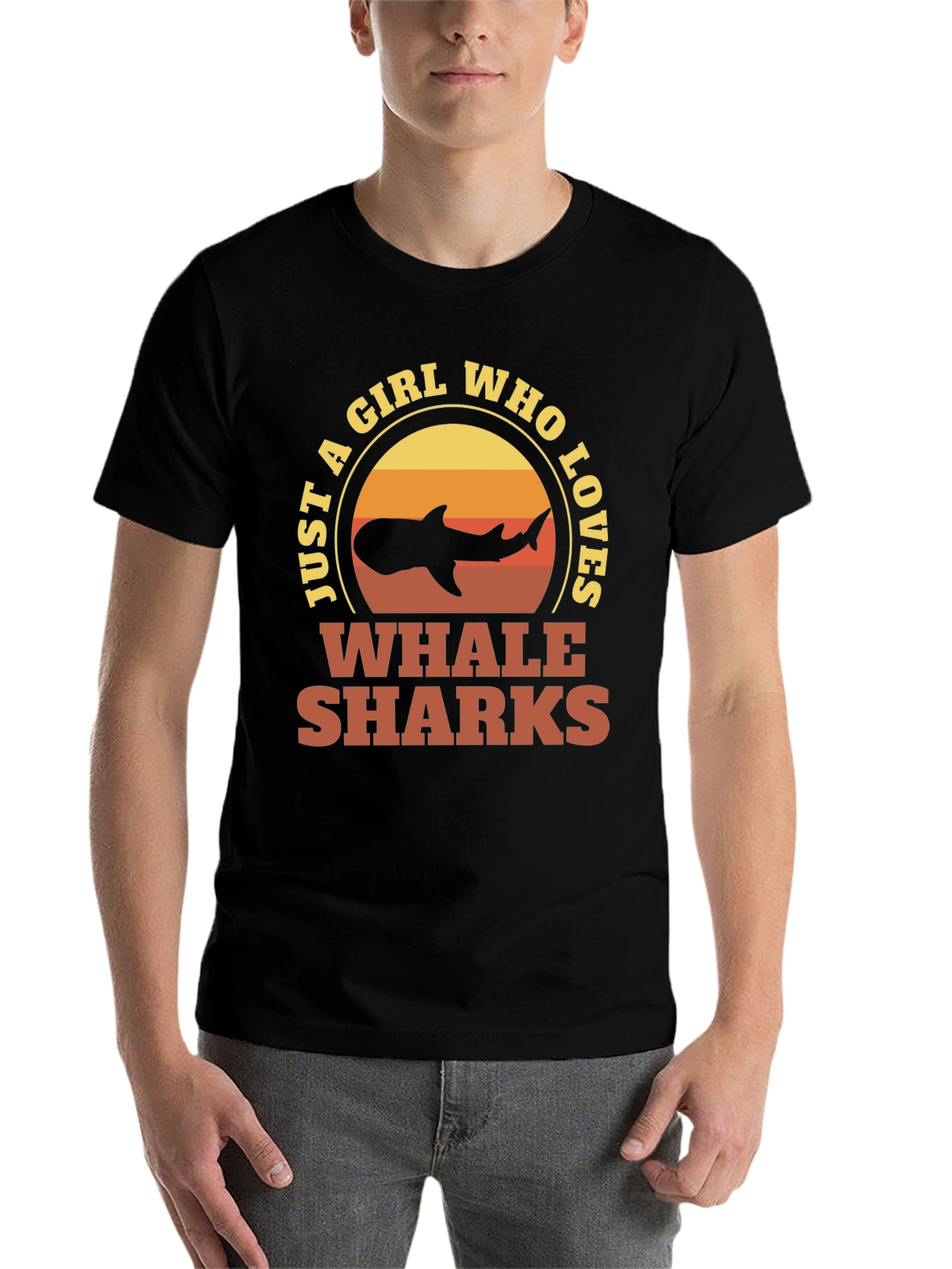 Black Girl Who Loves Whale Sharks Graphic Tee view 7