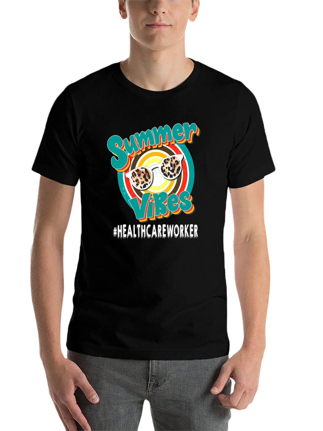Summer Vibes Healthcare Worker Graphic Tee - 7