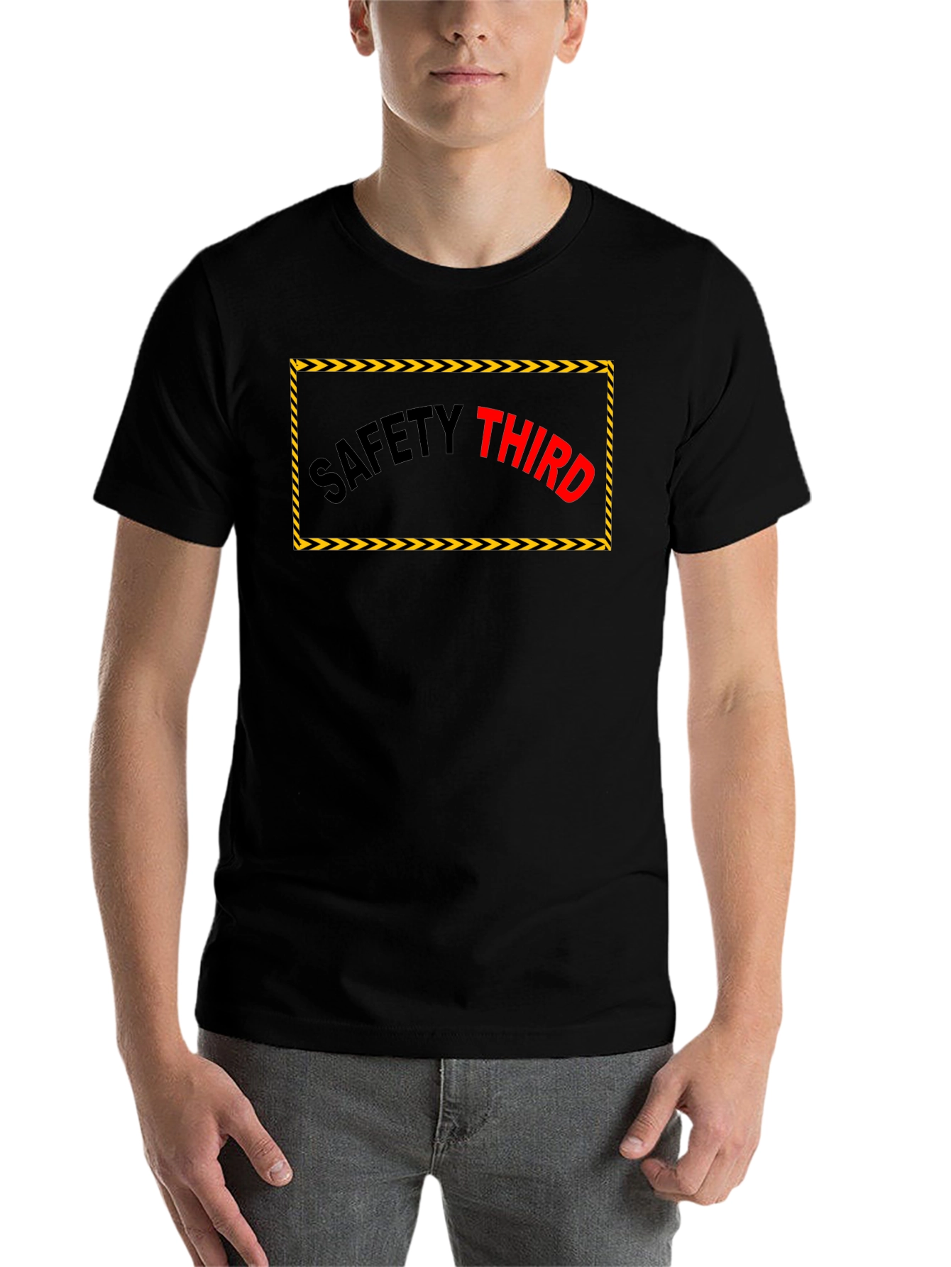 Black Safety Third Graphic T-Shirt view 7