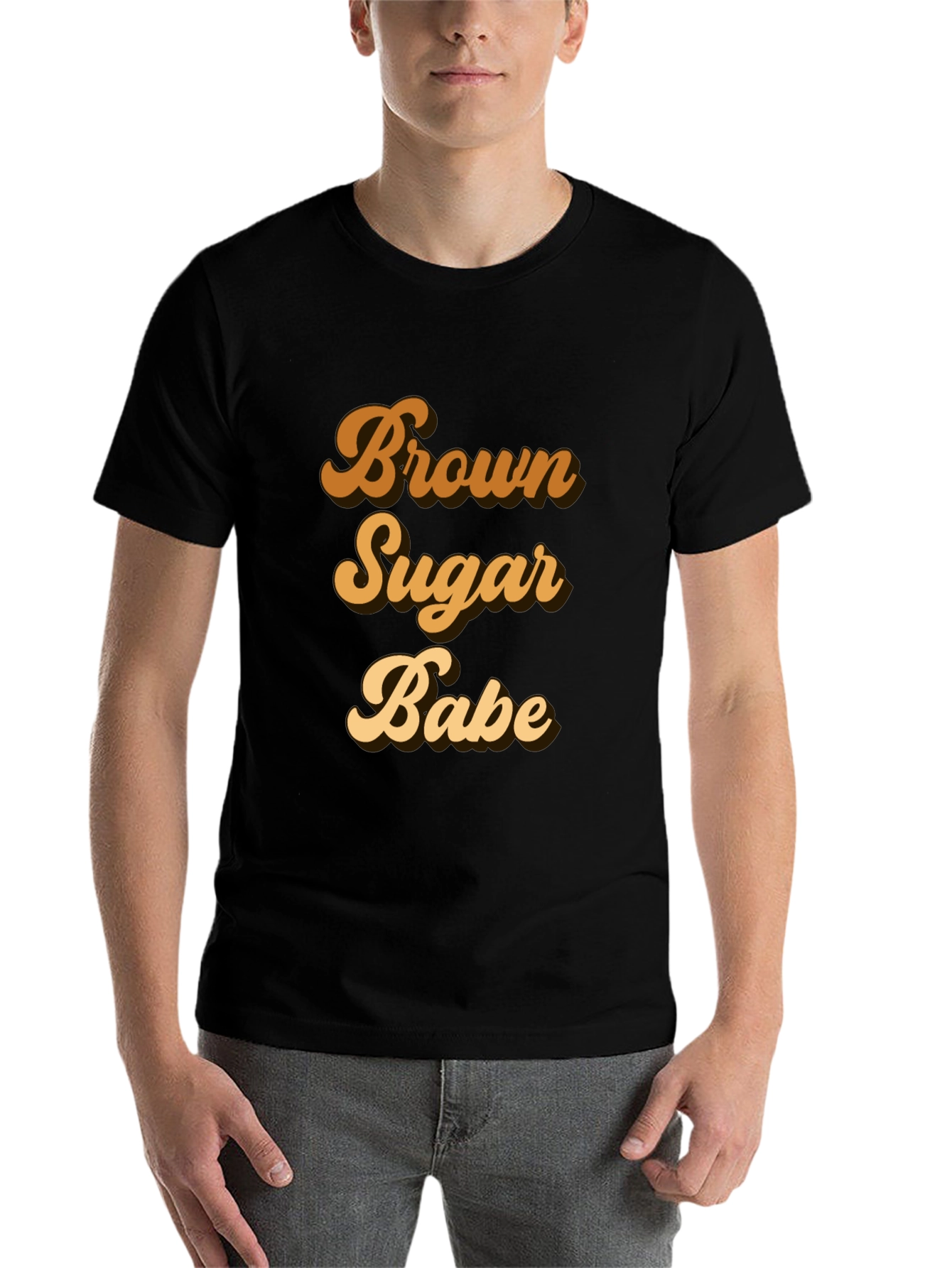 Black Brown Sugar Babe Black T-Shirt view 7