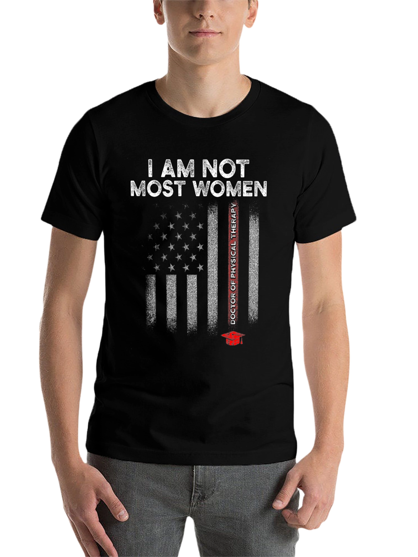 Black I Am Not Most Women T-Shirt view 7