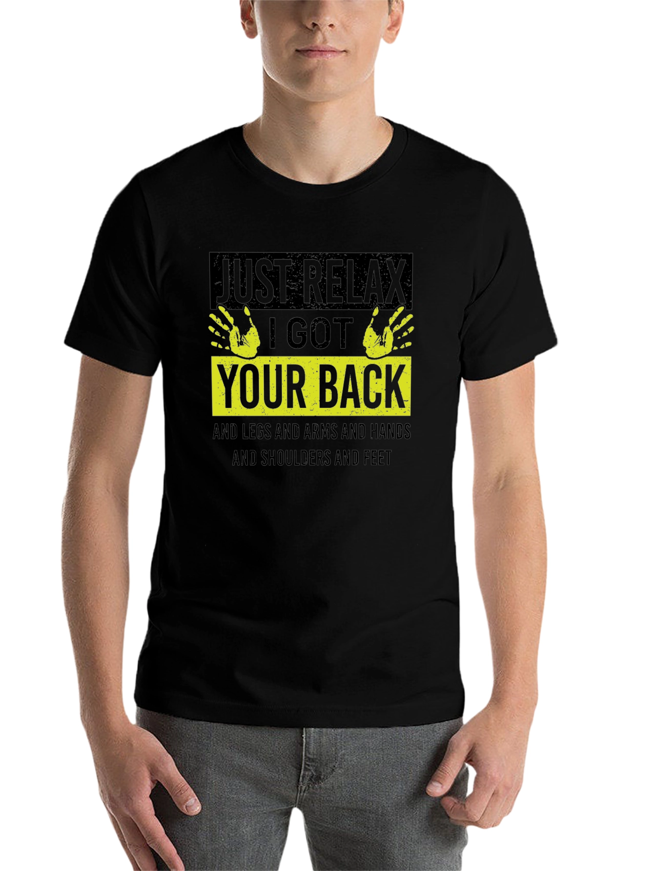 Black Just Relax I Got Your Back T-Shirt view 7