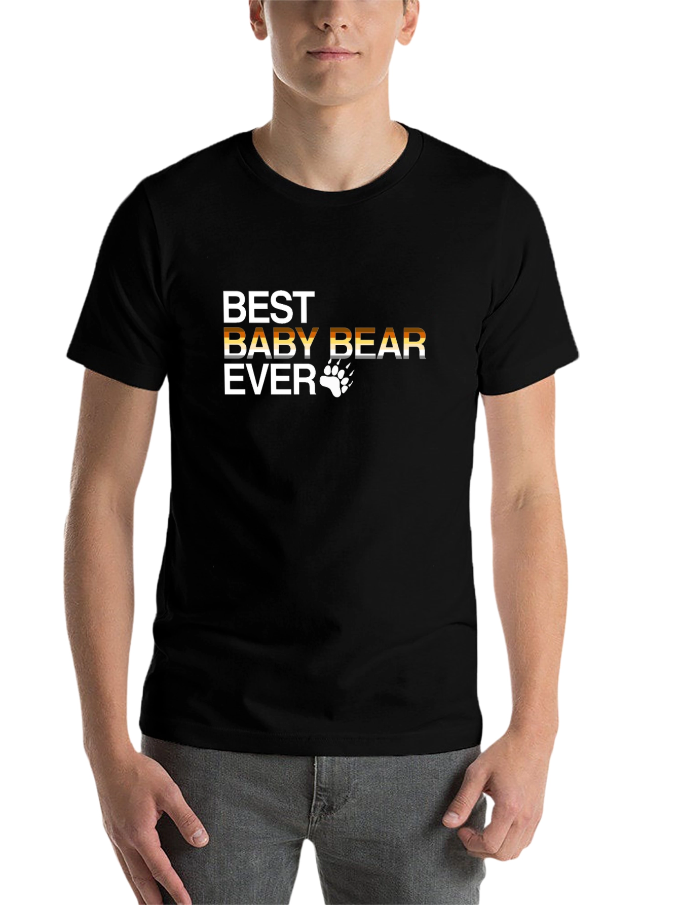 Black Best Baby Bear Ever T-Shirt view 7