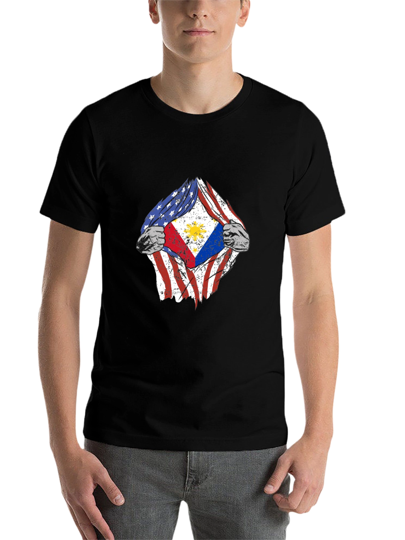 USA Philippines Flag T-Shirt - 7