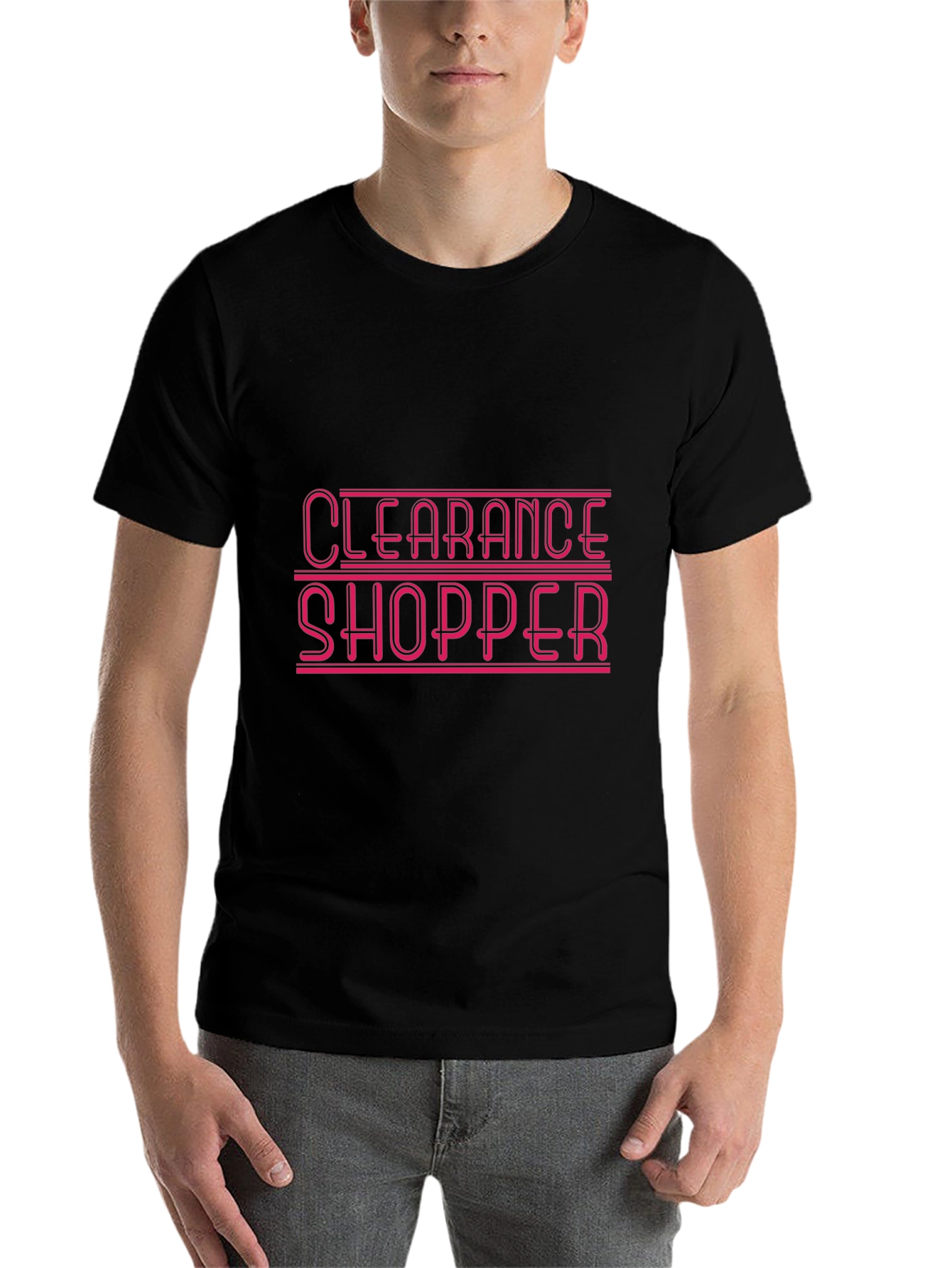 Black Clearance Shopper Graphic T-Shirt view 7