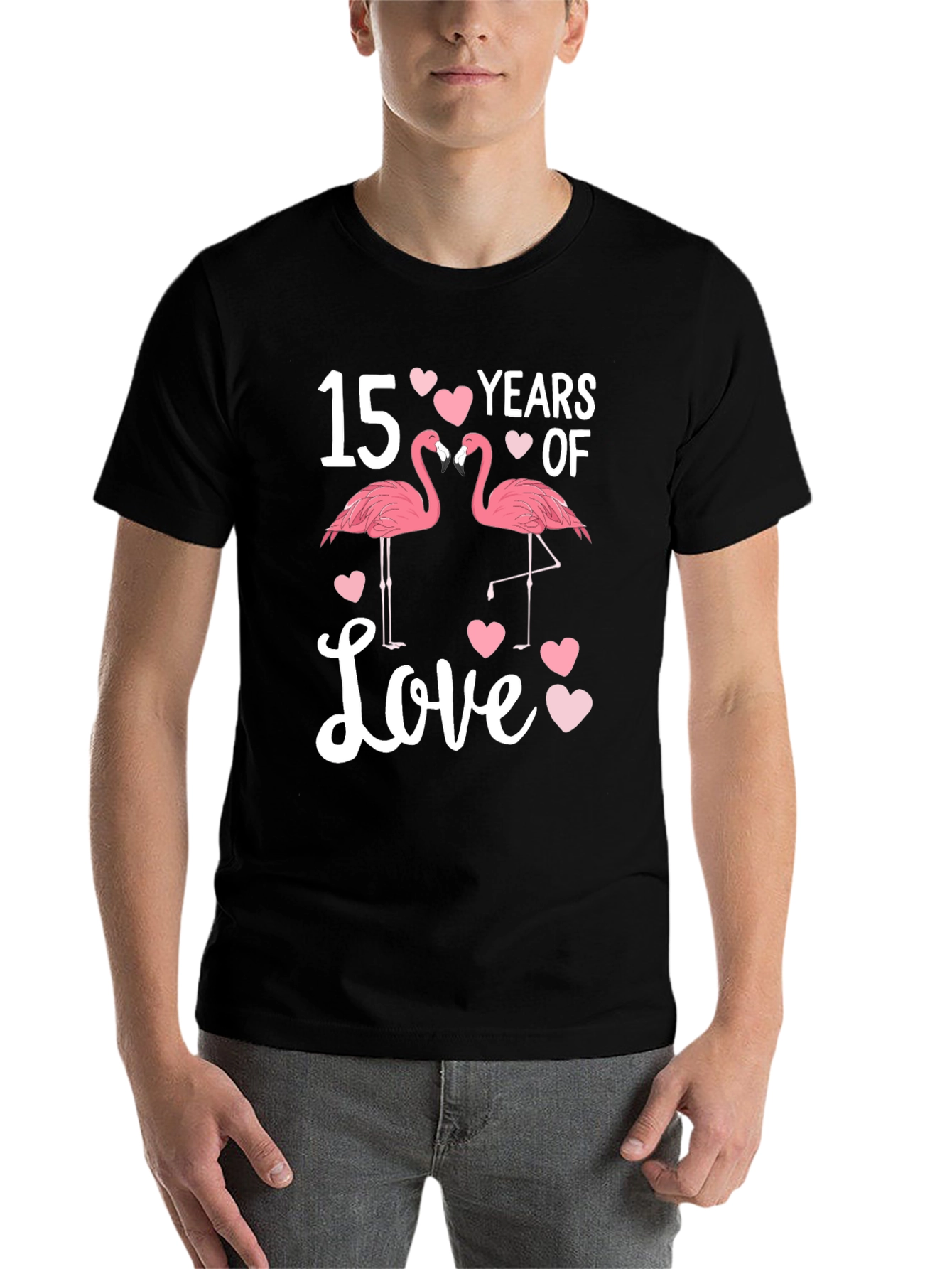 15 Years of Love Flamingo T-Shirt - 7