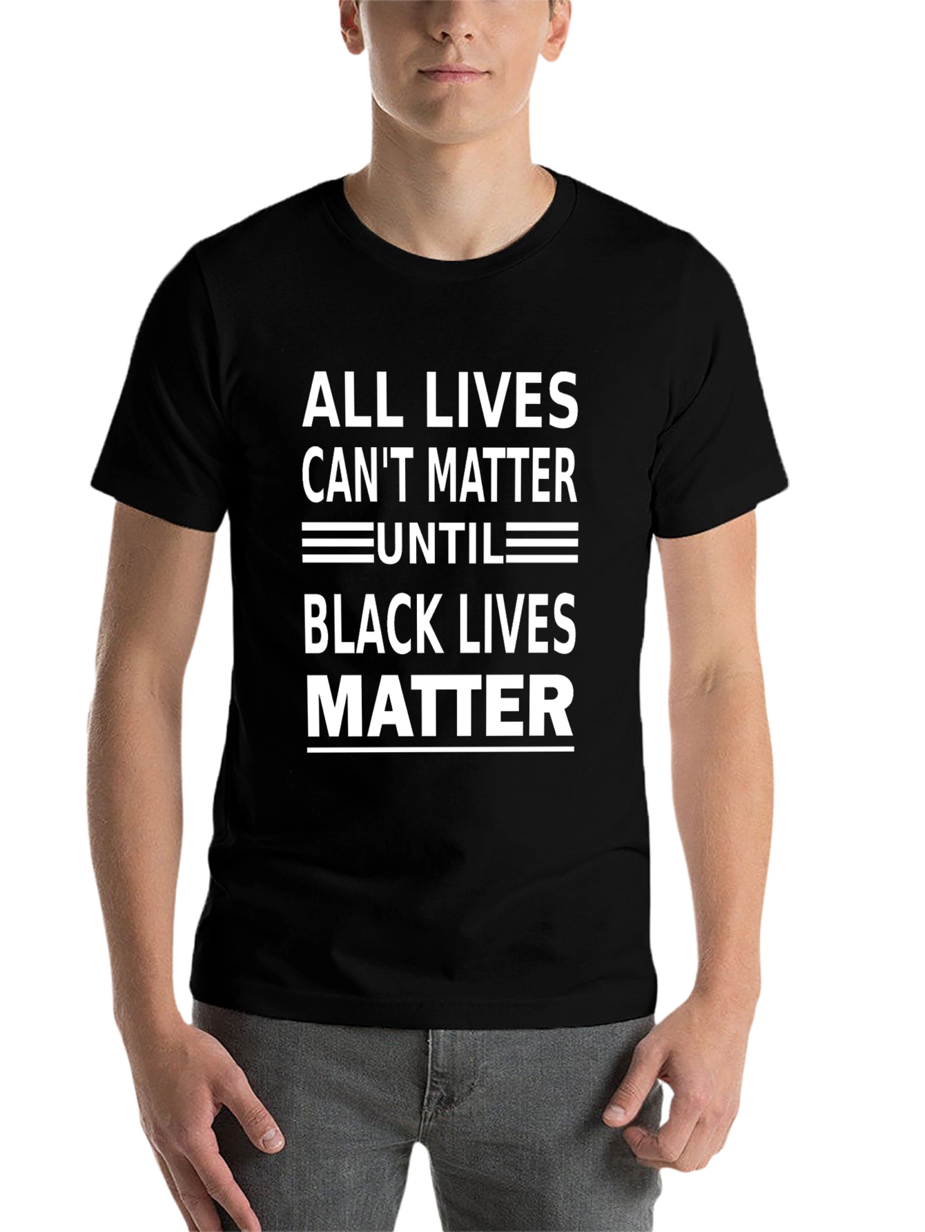 Black All Lives Cant Matter Until Black Lives Matter Tee view 7