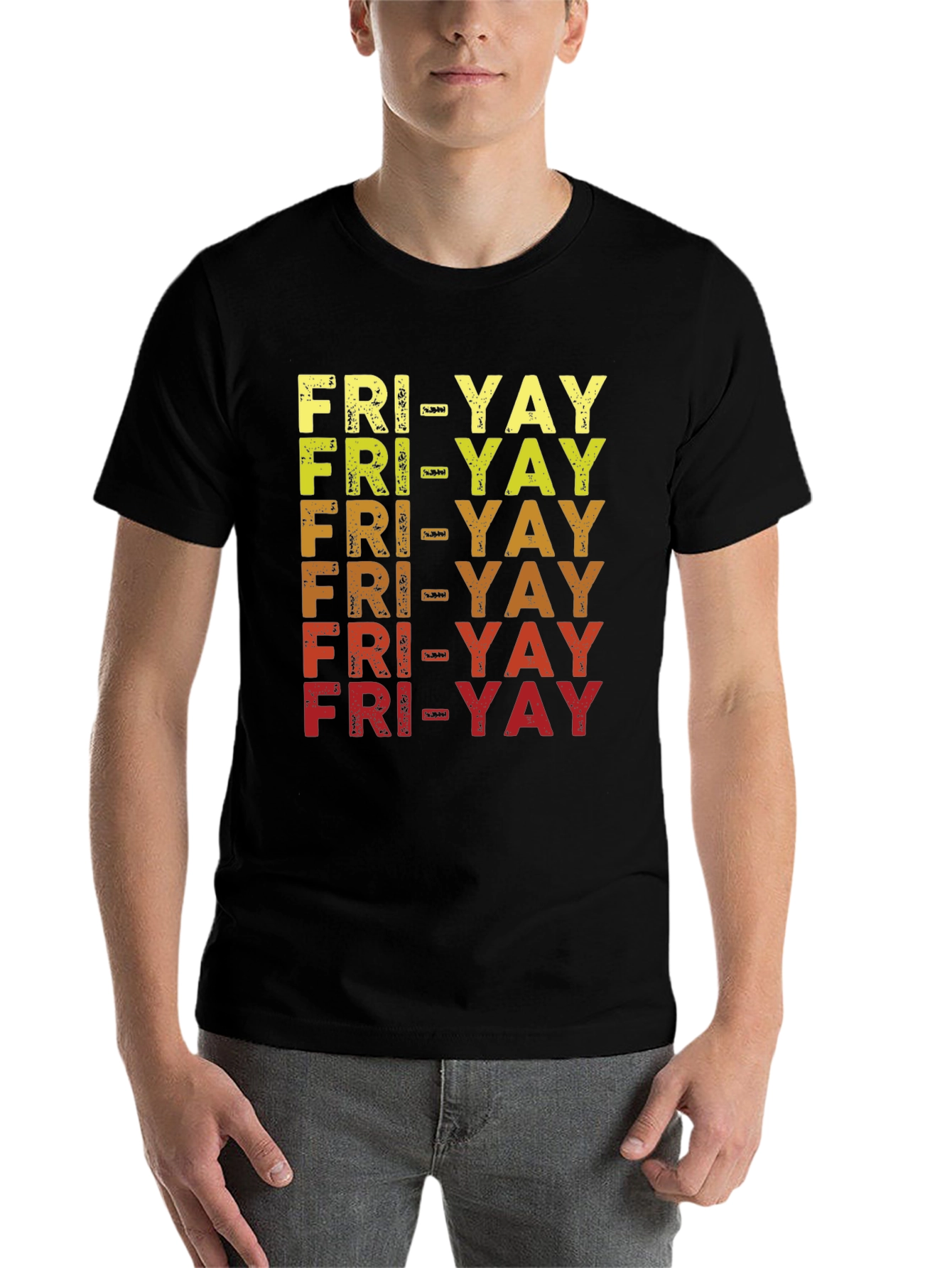 Black Fun FRI-YAY T-Shirt  view 7