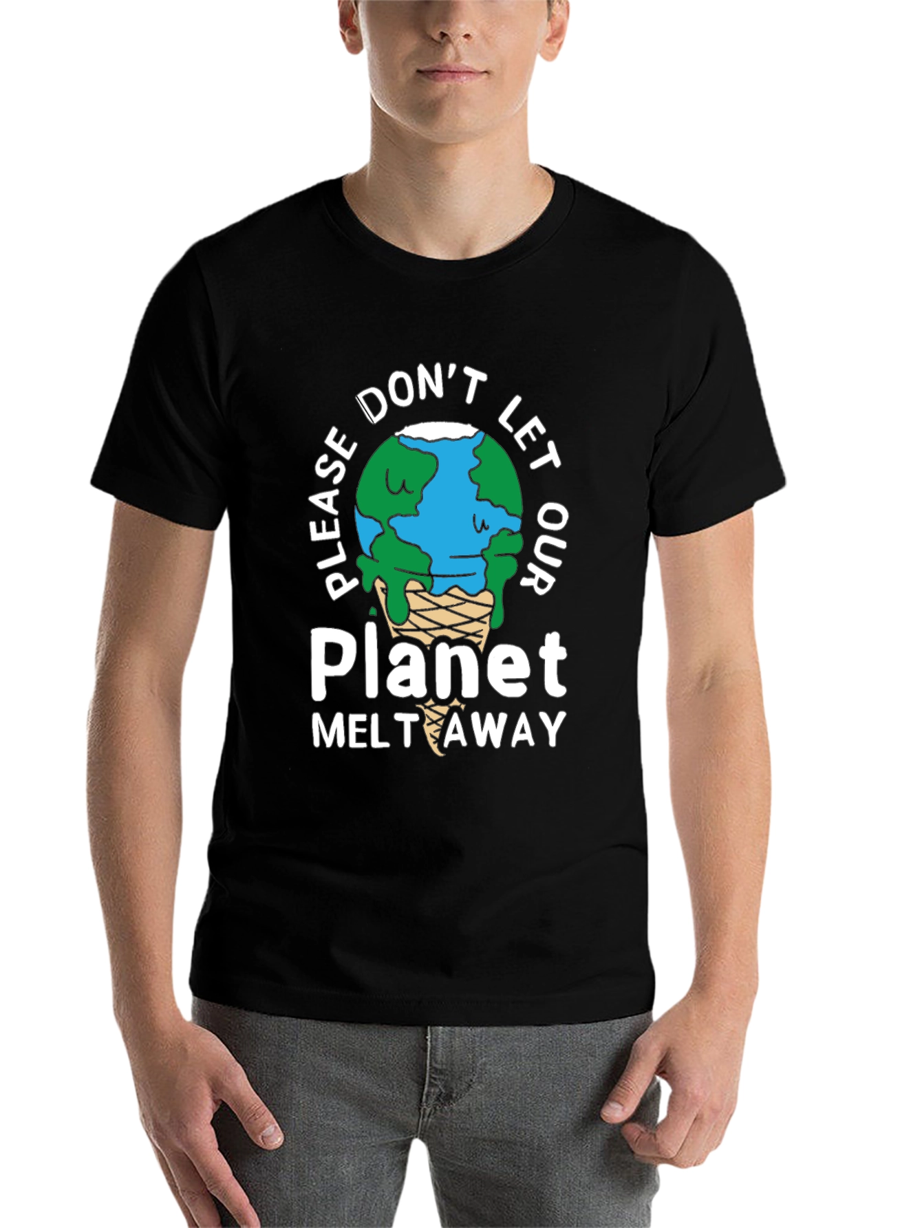 Black Planet Melt Away Graphic T-Shirt view 7