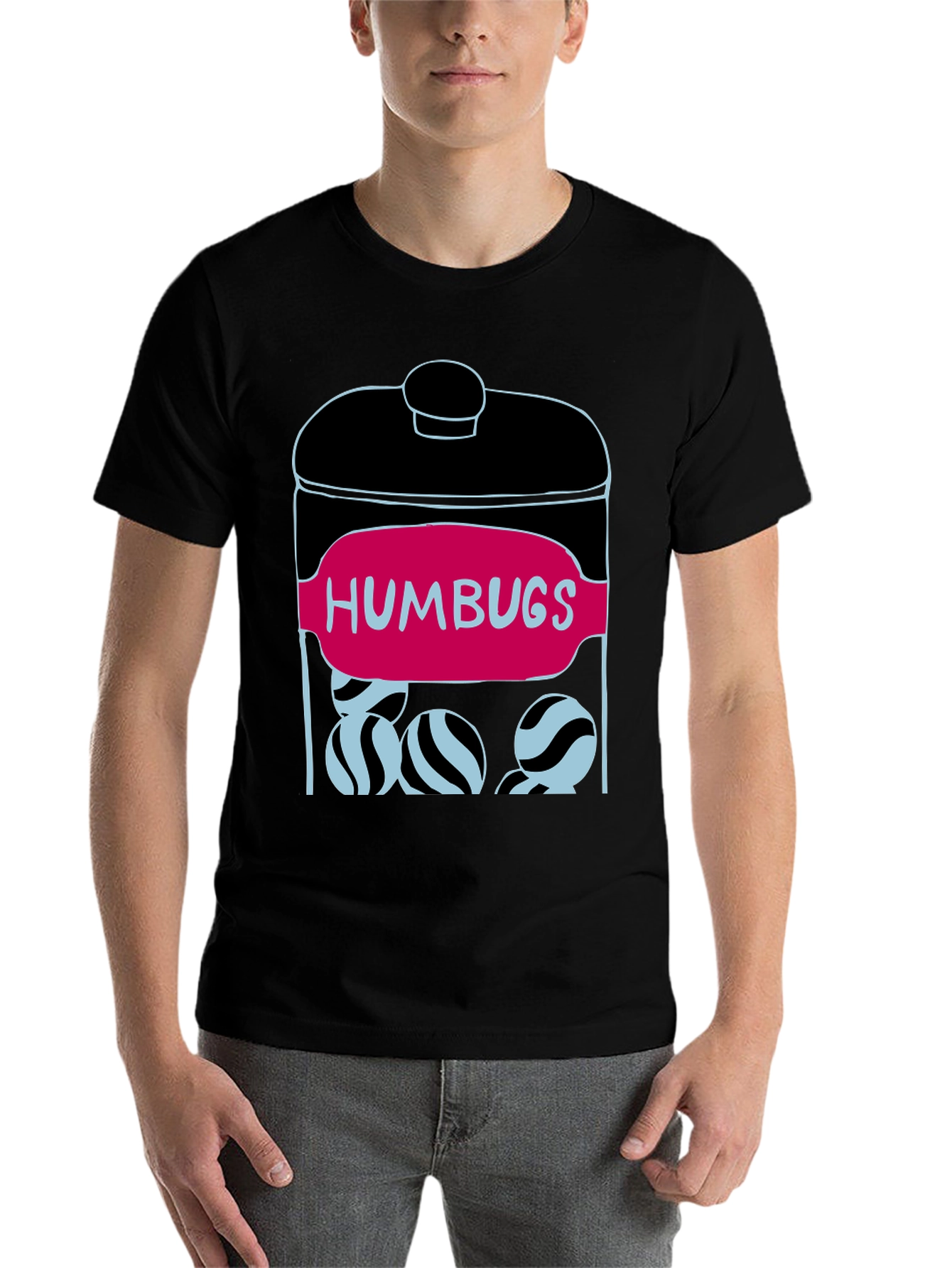 Black Humbugs Candy Jar T-Shirt view 7