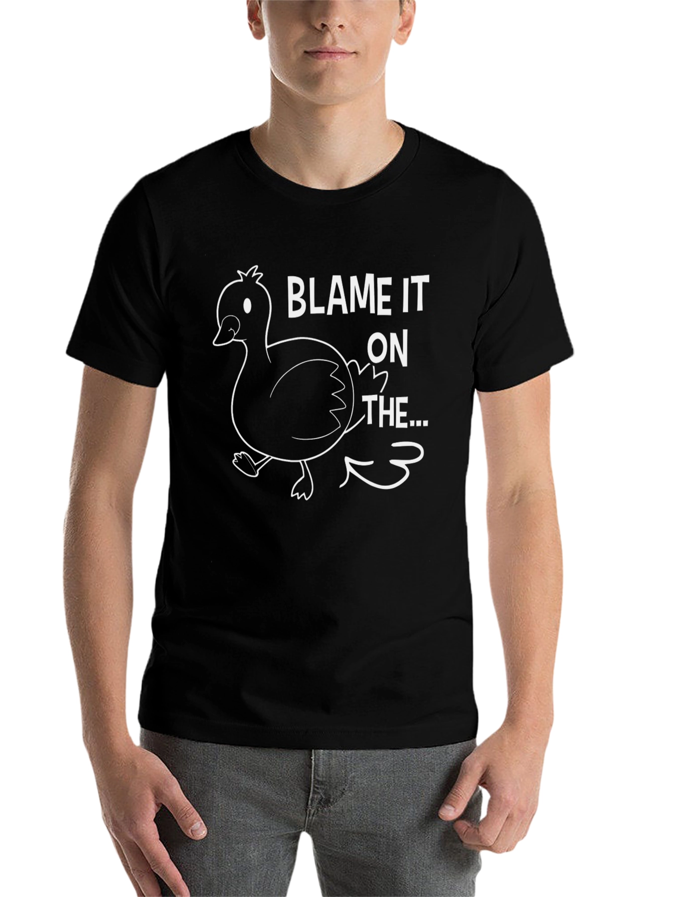 Black Blame it on the Duck T-Shirt view 7