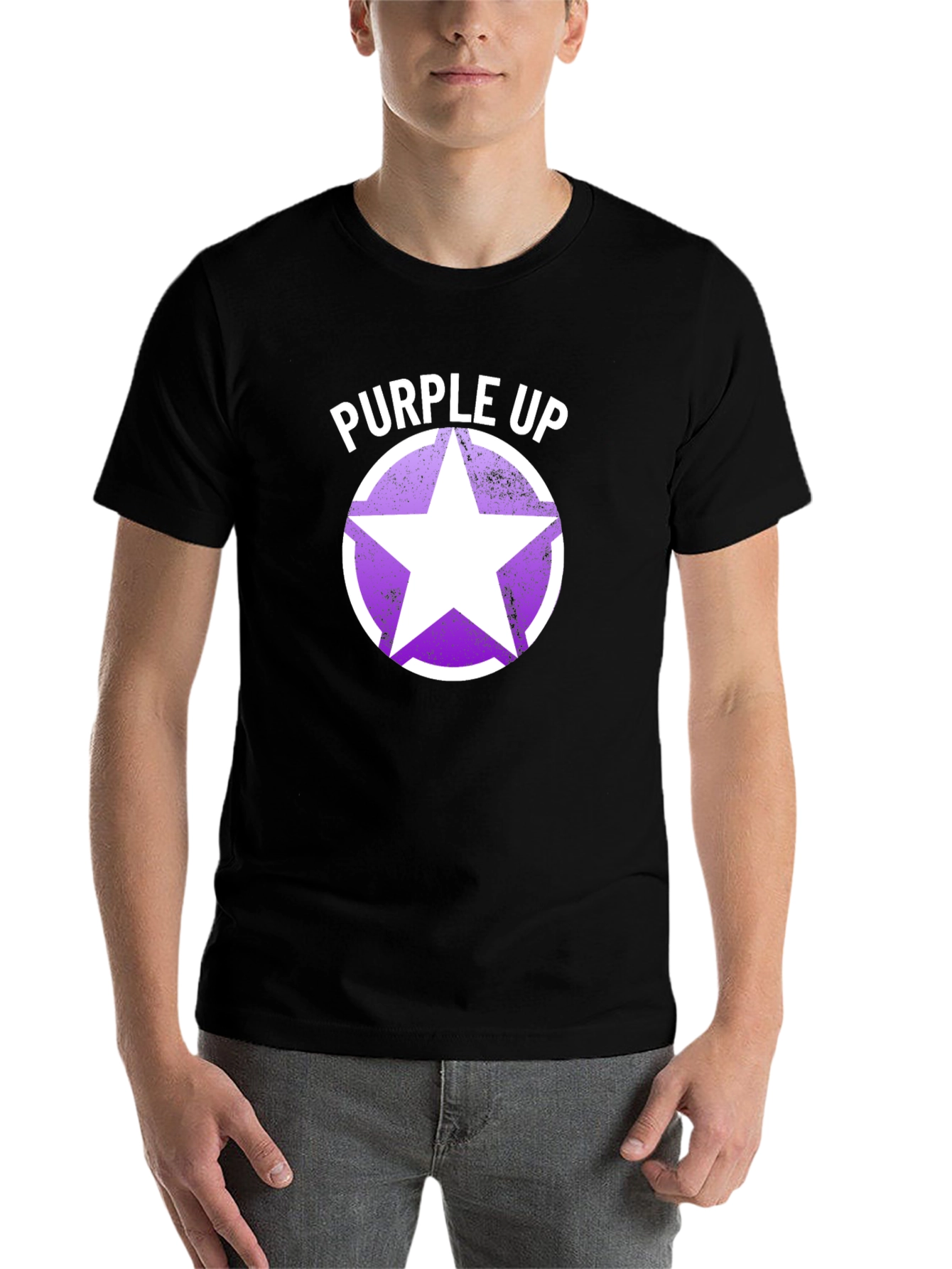 Purple Up Star Graphic T-Shirt - 7