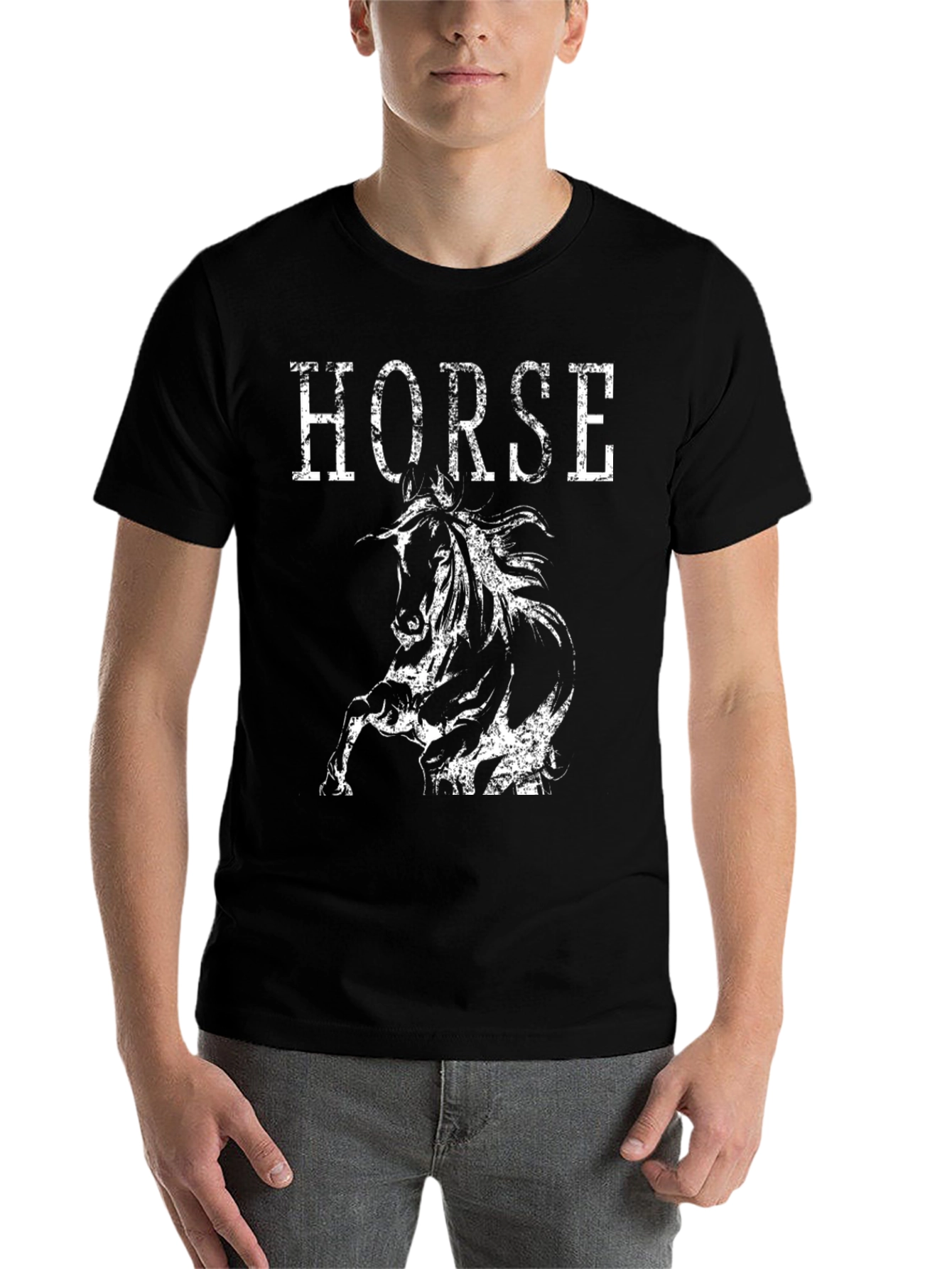 Black Black Horse Graphic Tee view 7