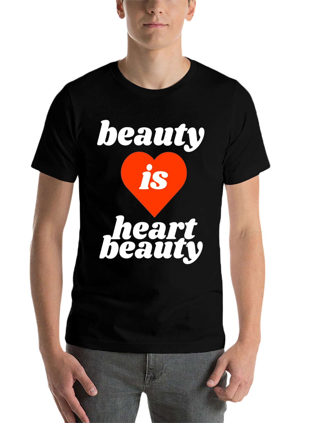 Black Beauty is Heart Beauty Graphic Tee - Soft Cotton Blend view 7