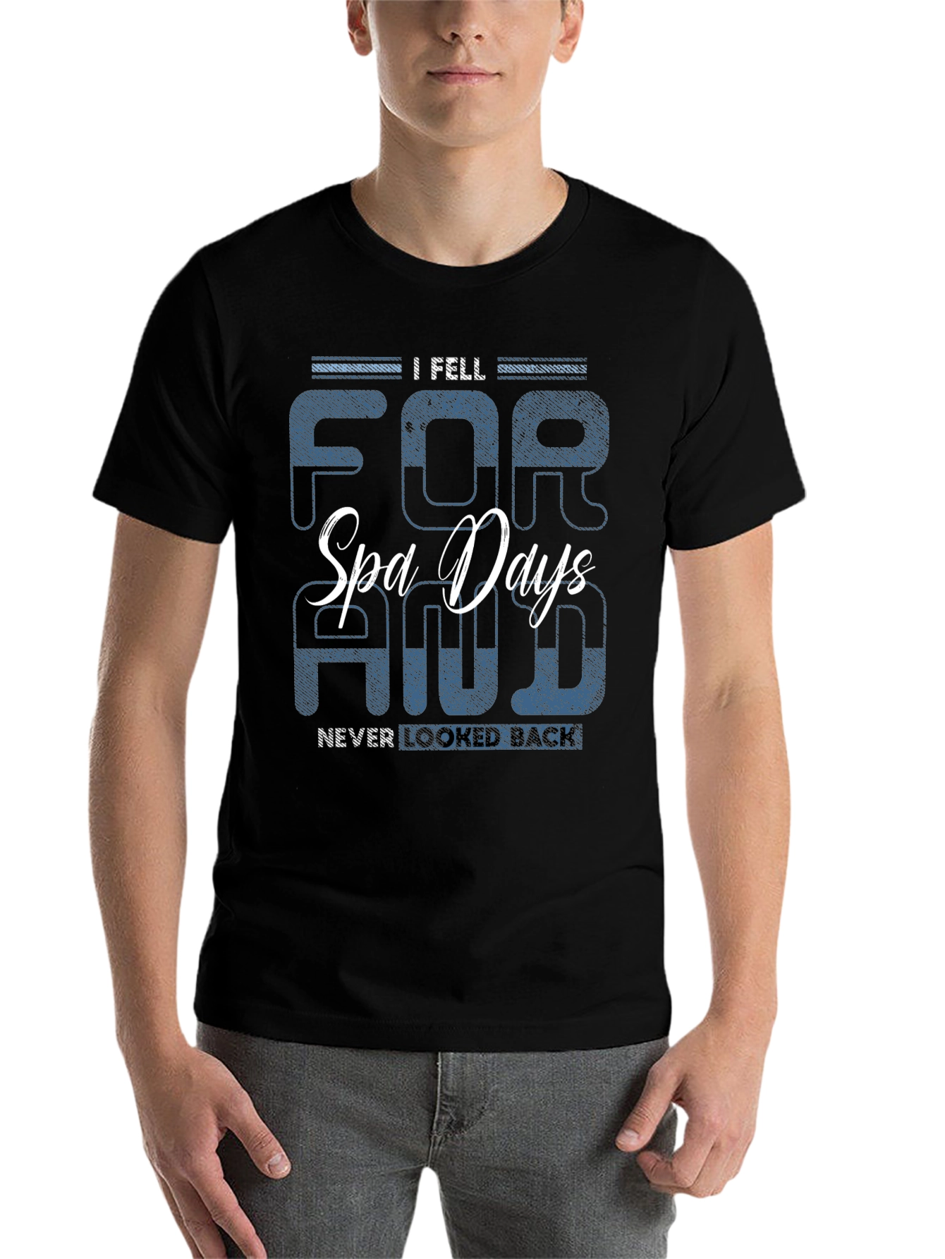 Black Spa Days T-Shirt -  I Fell For & Never Looked Back view 7
