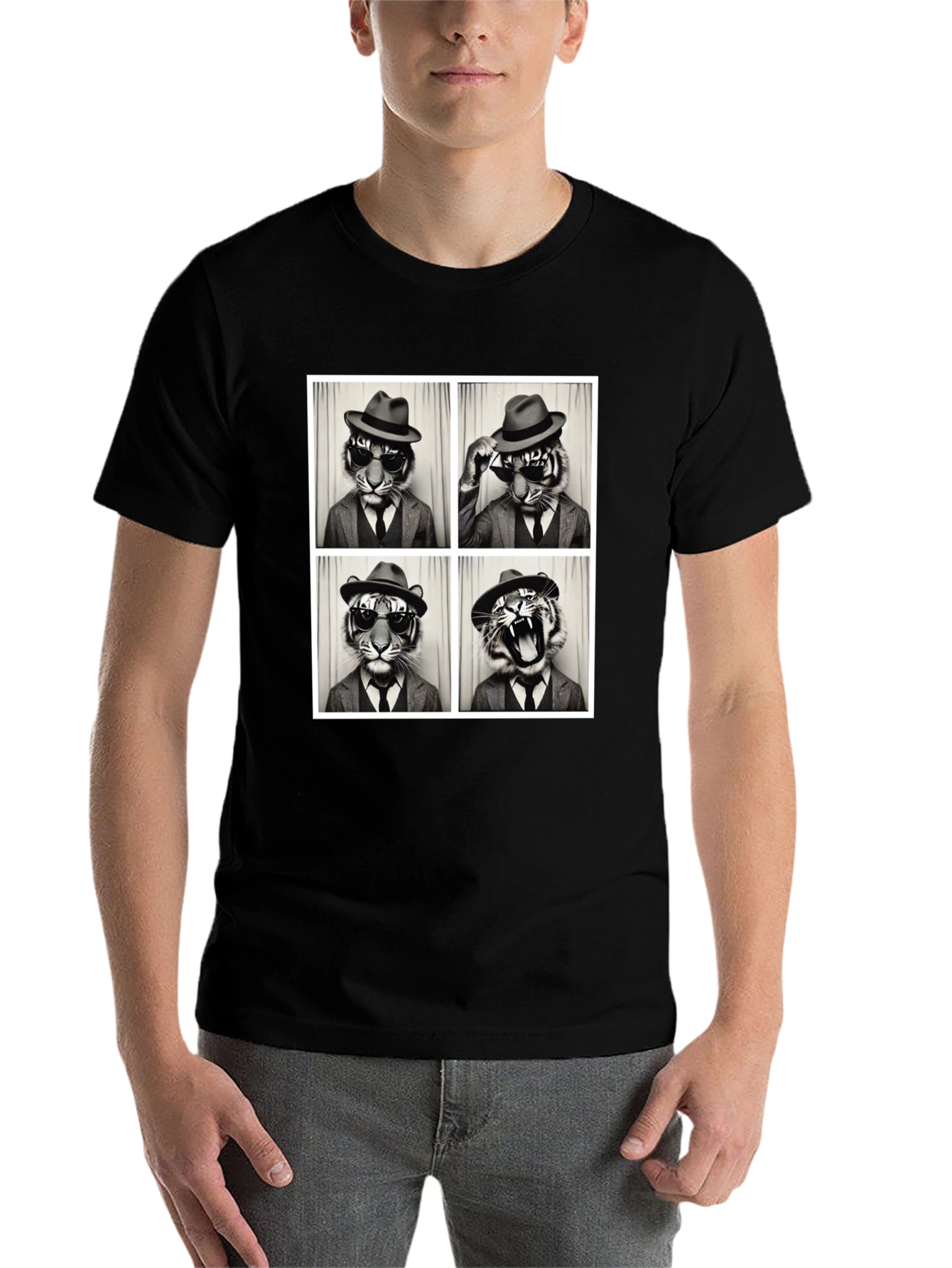 Tiger Fedora Photo Booth T-Shirt - 7