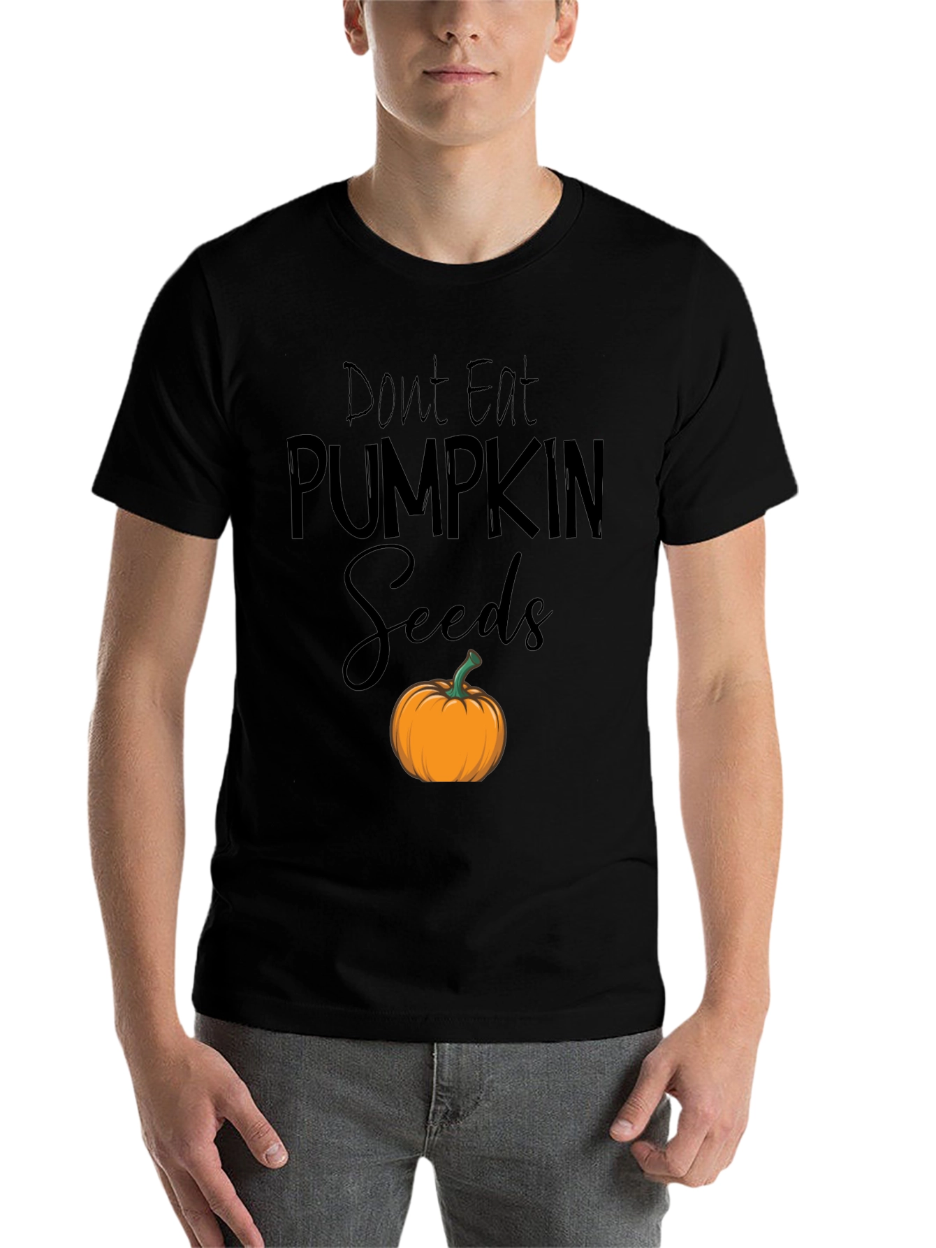 Black Don't Eat Pumpkin Seeds T-Shirt view 7