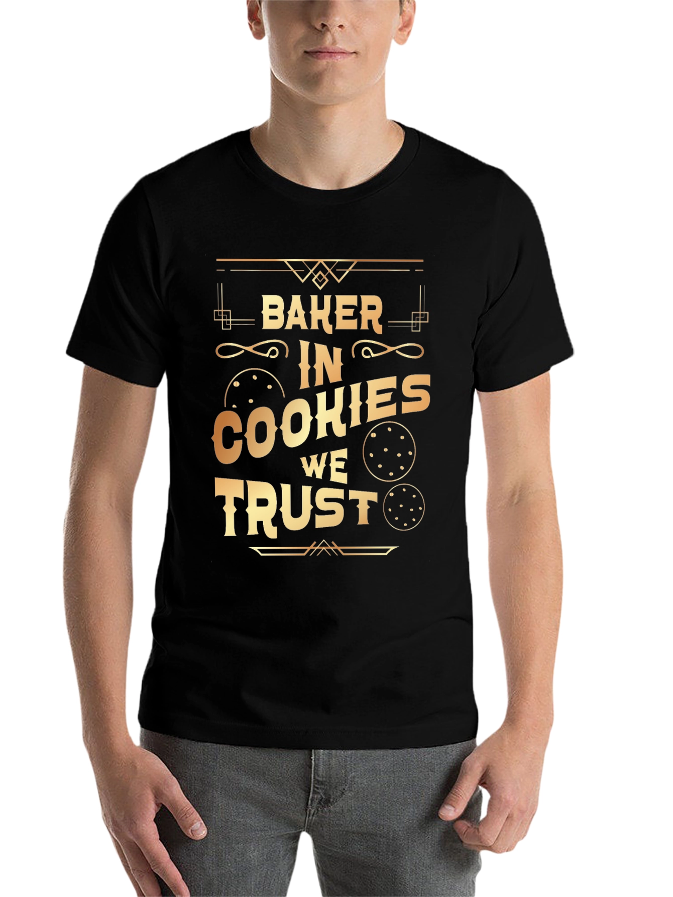 Black Baker In Cookies We Trust T-Shirt view 7
