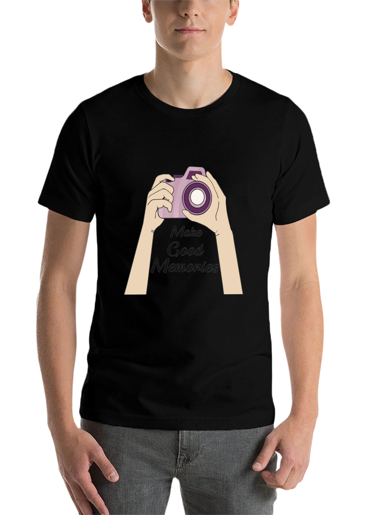 Black Make Good Memories Graphic T-Shirt view 7