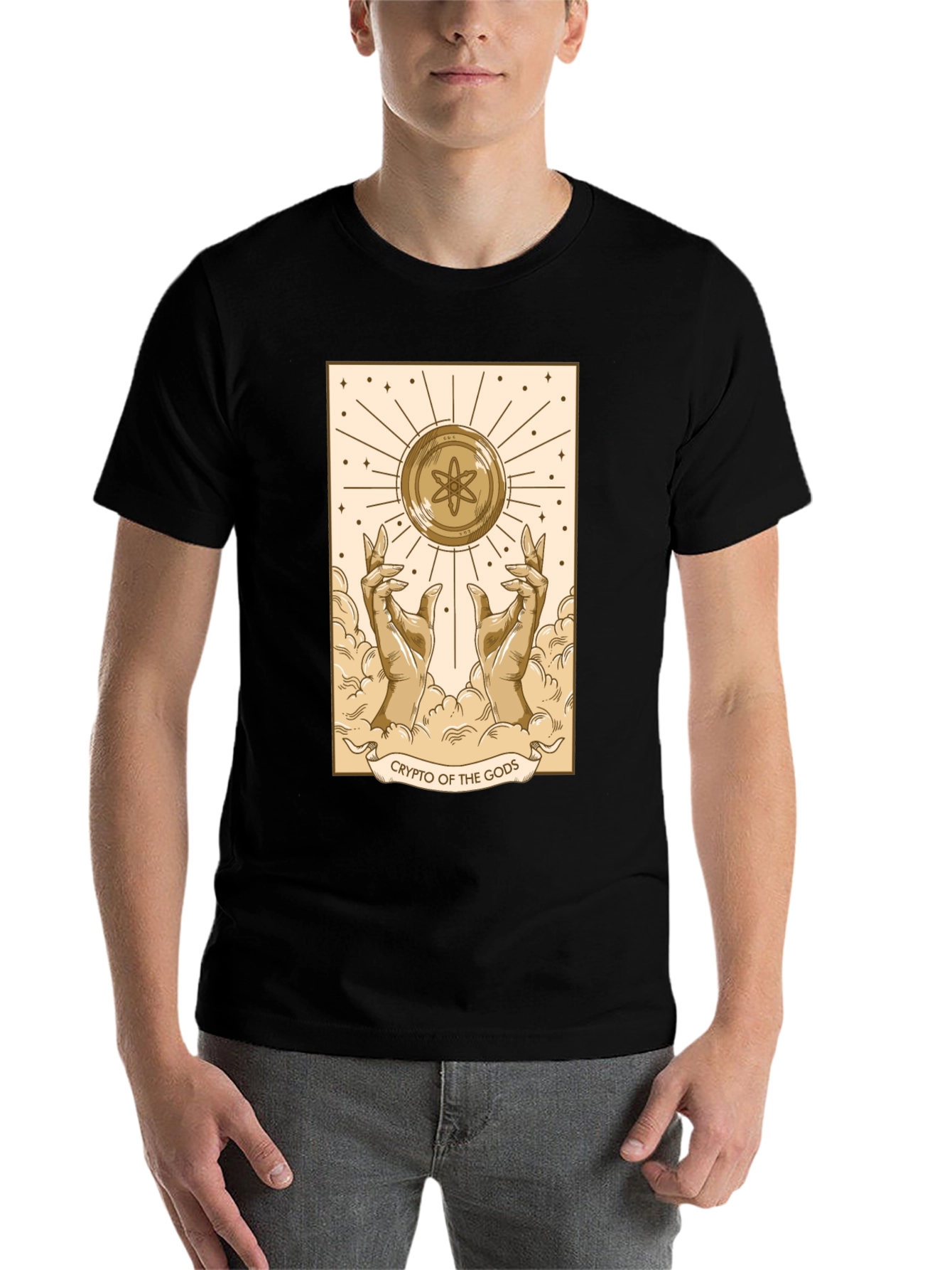 Black Crypto of the Gods T-Shirt - Atomic Design view 7