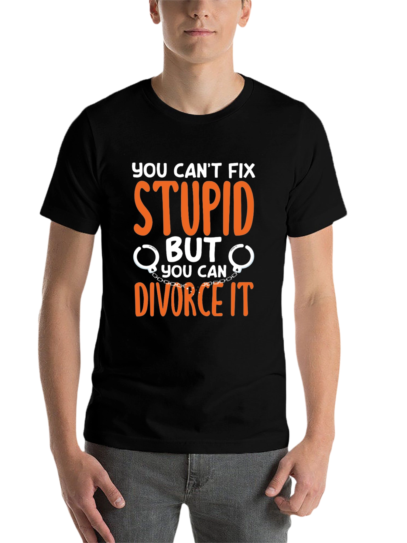Black Divorce It T-Shirt view 7