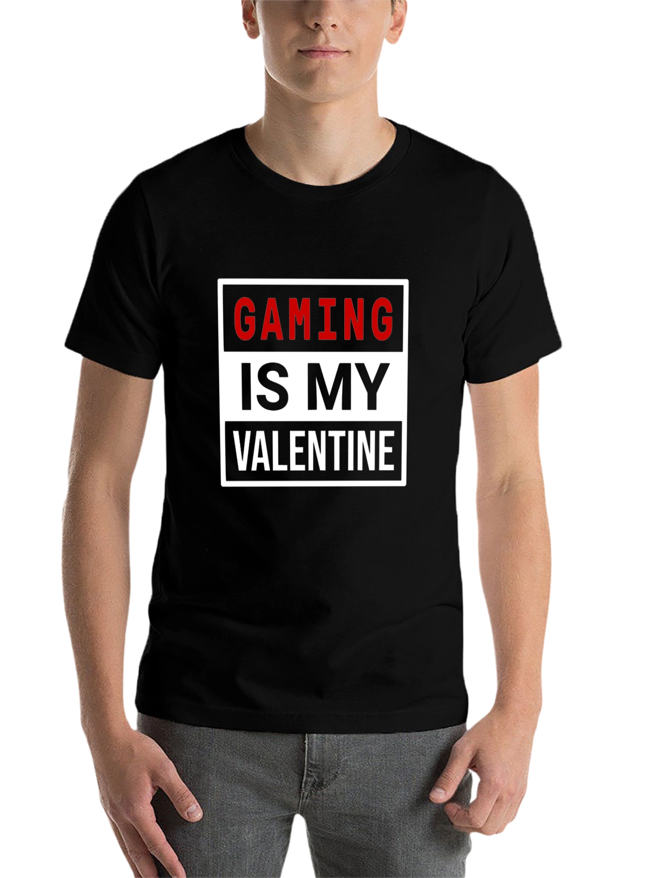 Black Gaming Is My Valentine Graphic Tee view 7