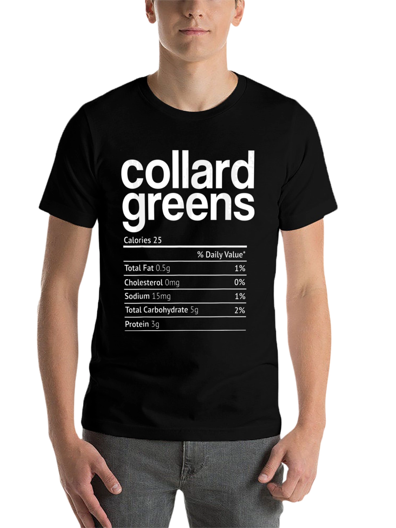 Collard Greens Nutrition Facts T-Shirt - 7
