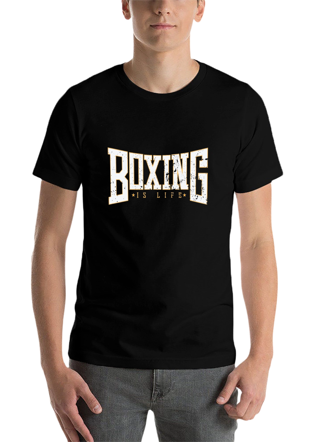 Black Boxing is Life Graphic T-Shirt view 7