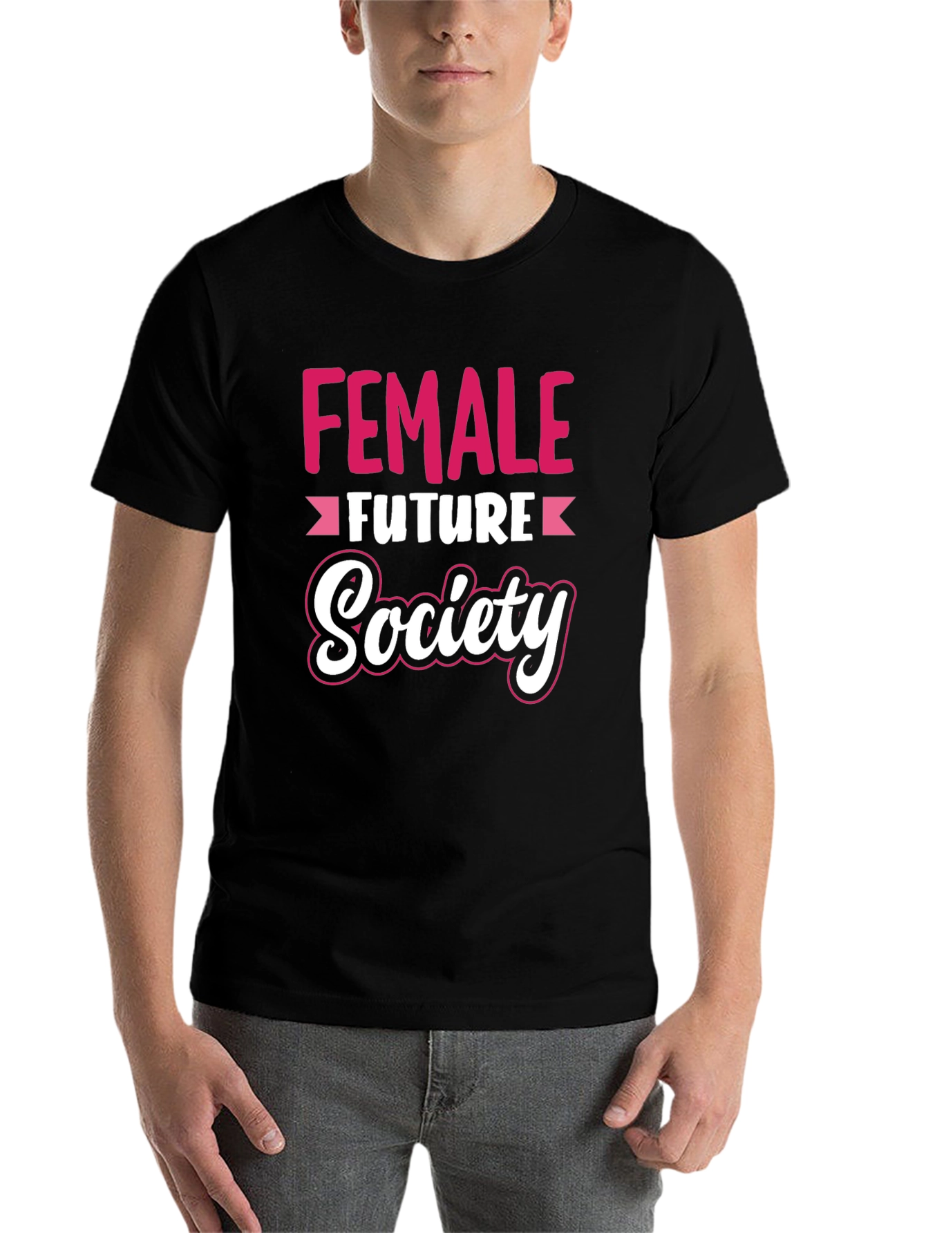 Black Female Future Society Graphic Tee view 7