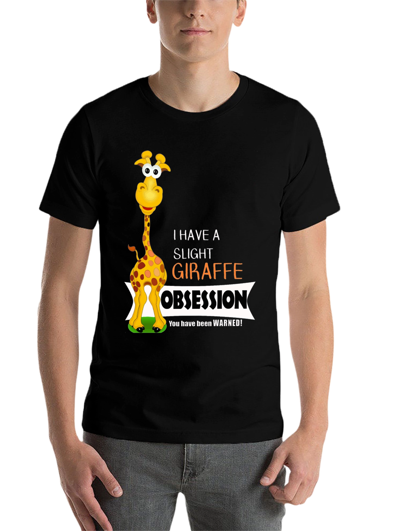 Black Giraffe Obsession Graphic T-Shirt view 7