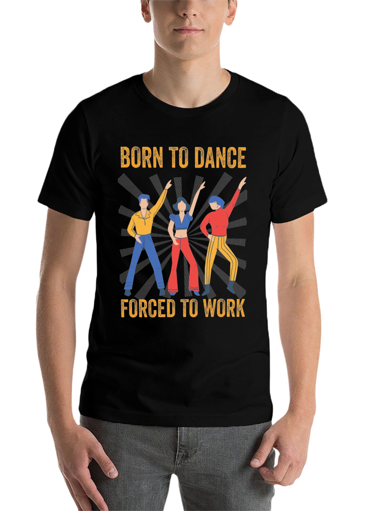 Black Born To Dance T-Shirt view 7