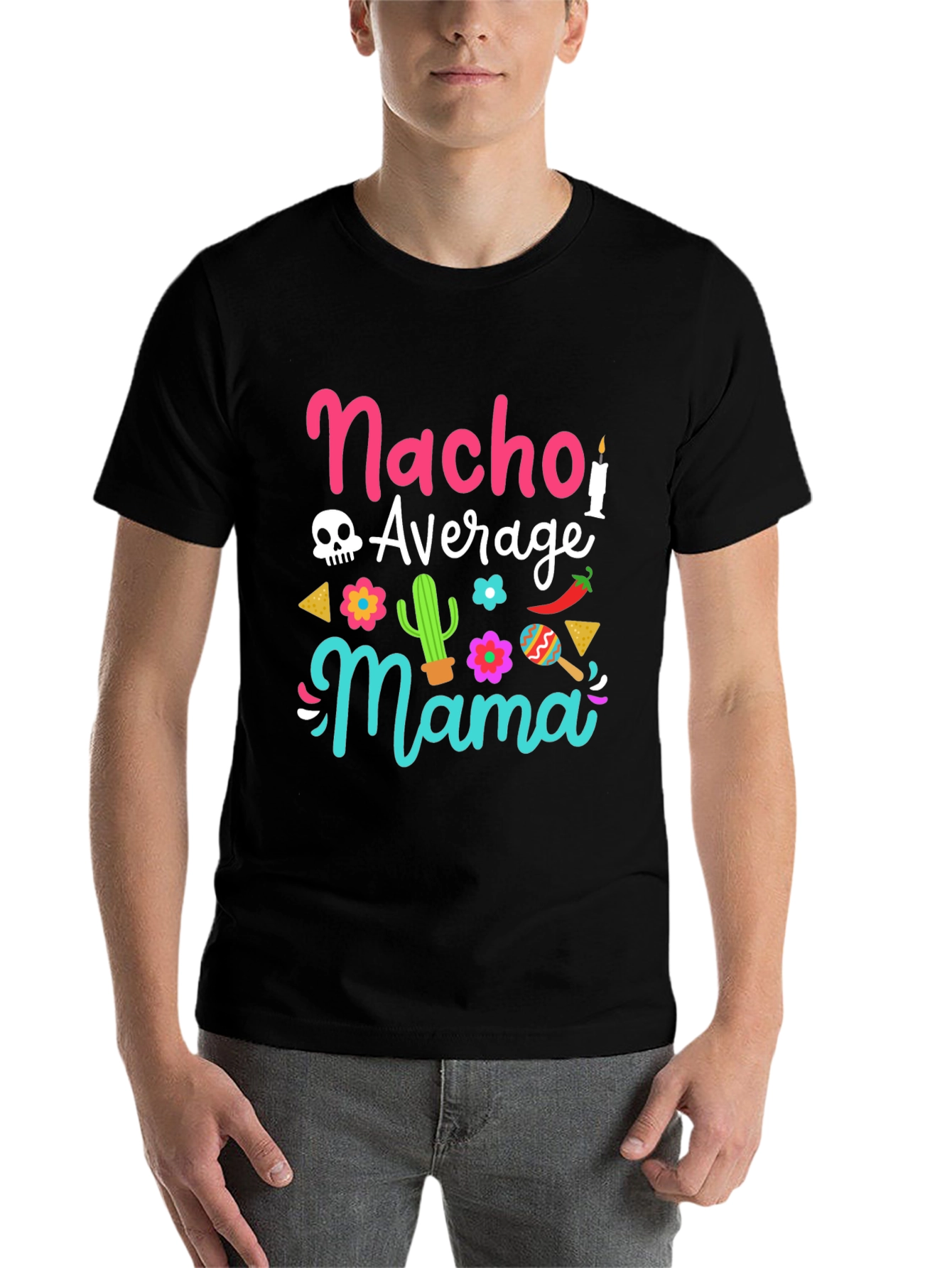 Black Nacho Average Mama Graphic Tee view 7